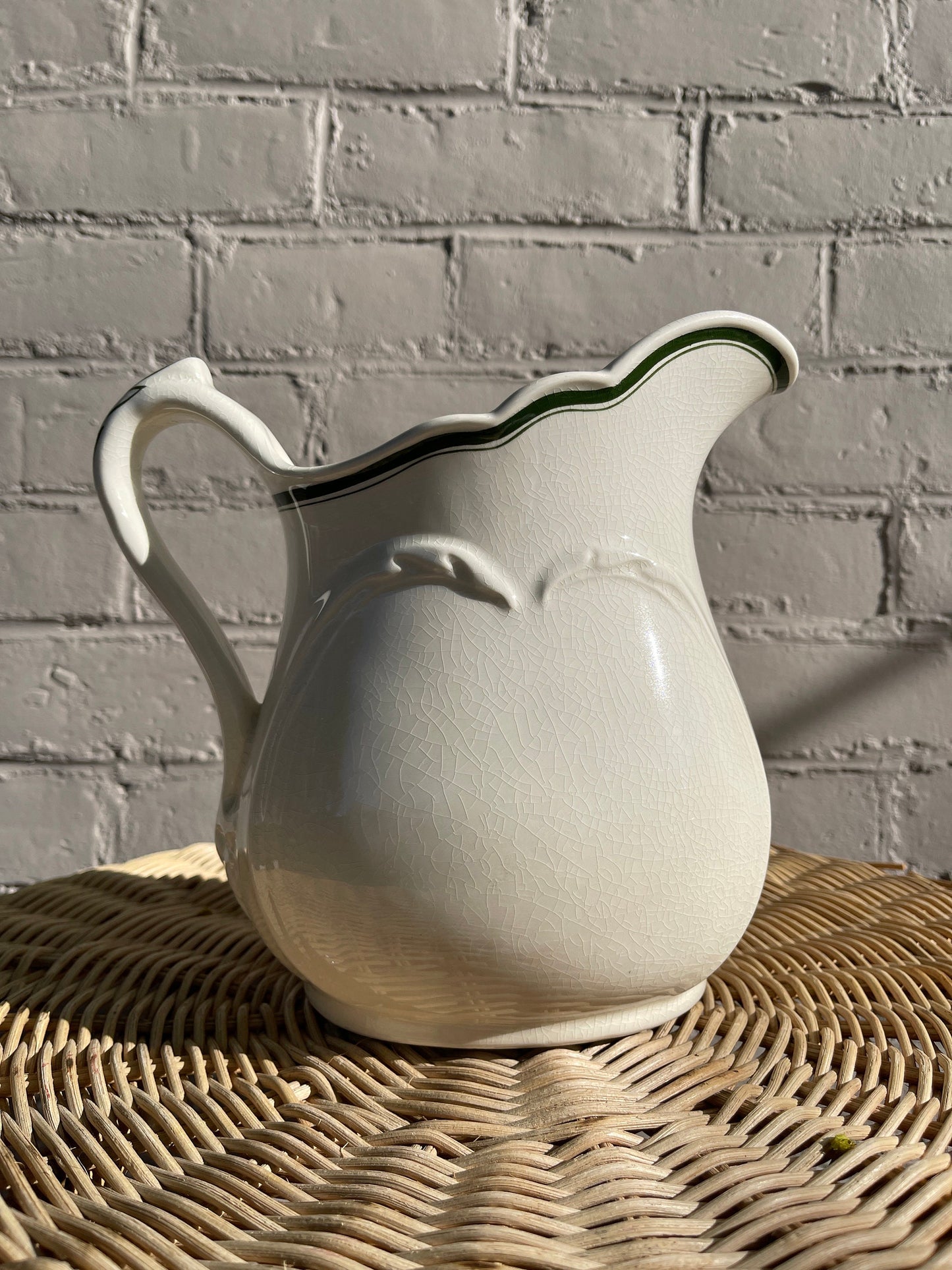 1940s Globe Pottery Hotel Ware Pitcher