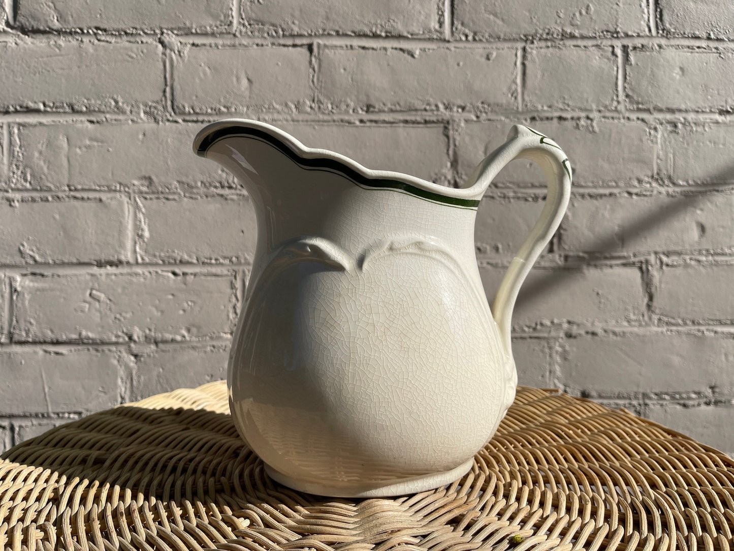 1940s Globe Pottery Hotel Ware Pitcher
