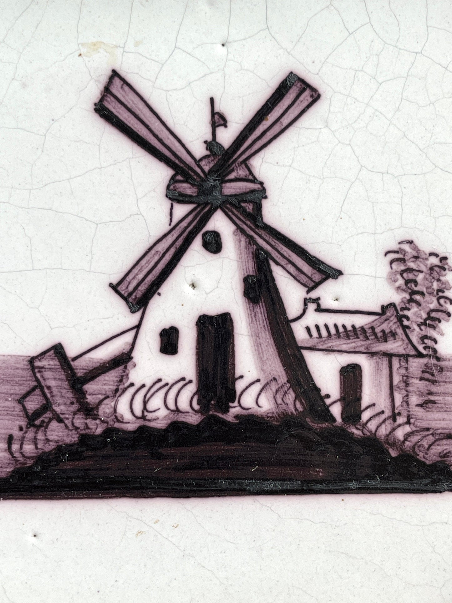 Antique Delft Manganese Tile