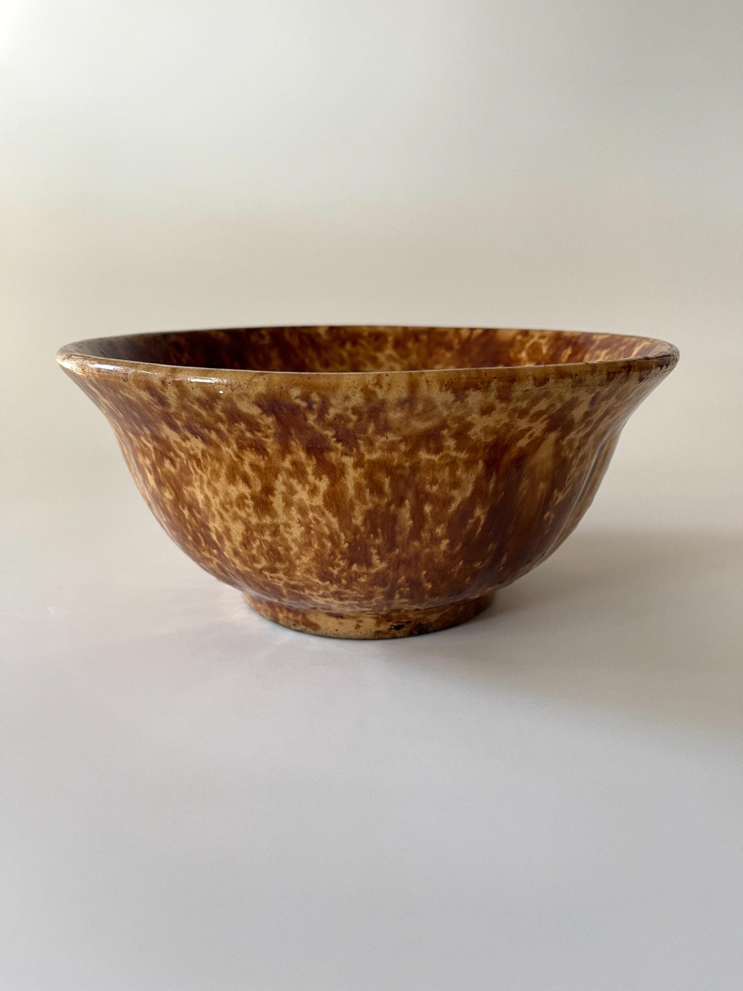 Antique Rockingham Bennington Pottery Bowl 1