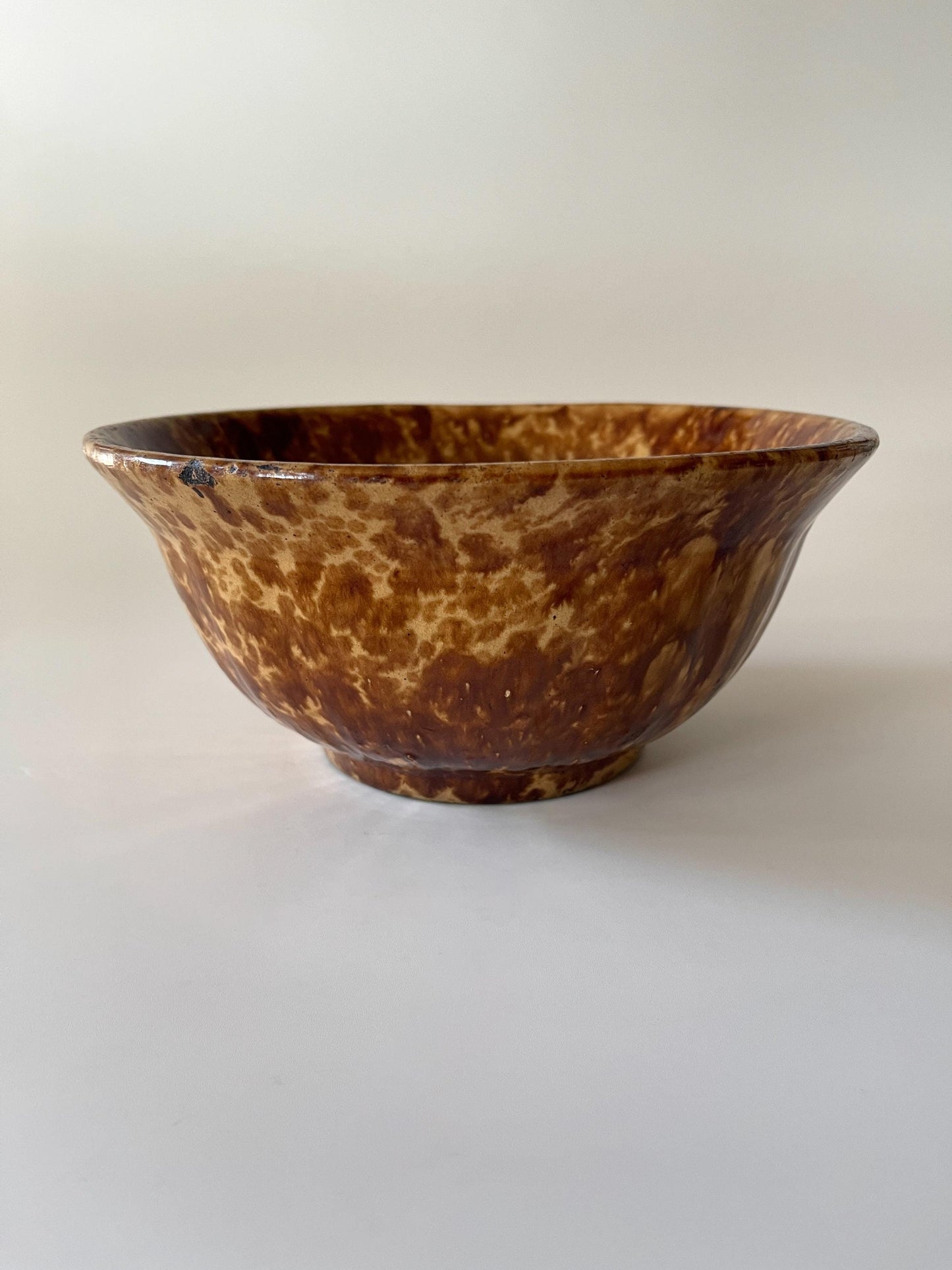 Antique Rockingham Bennington Pottery Bowl 1