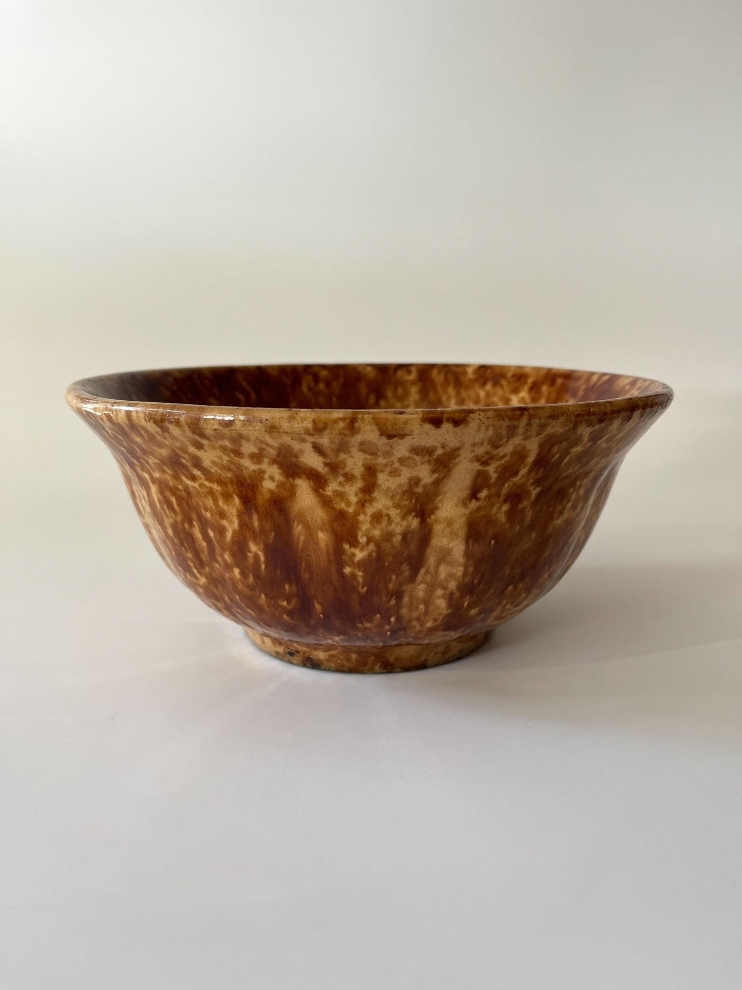 Antique Rockingham Bennington Pottery Bowl 1