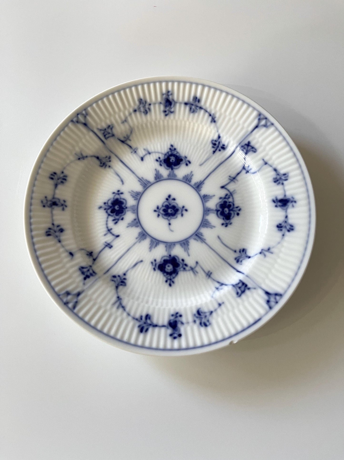 Royal Copenhagen Blue Fluted Plain Salad / Dessert Plate