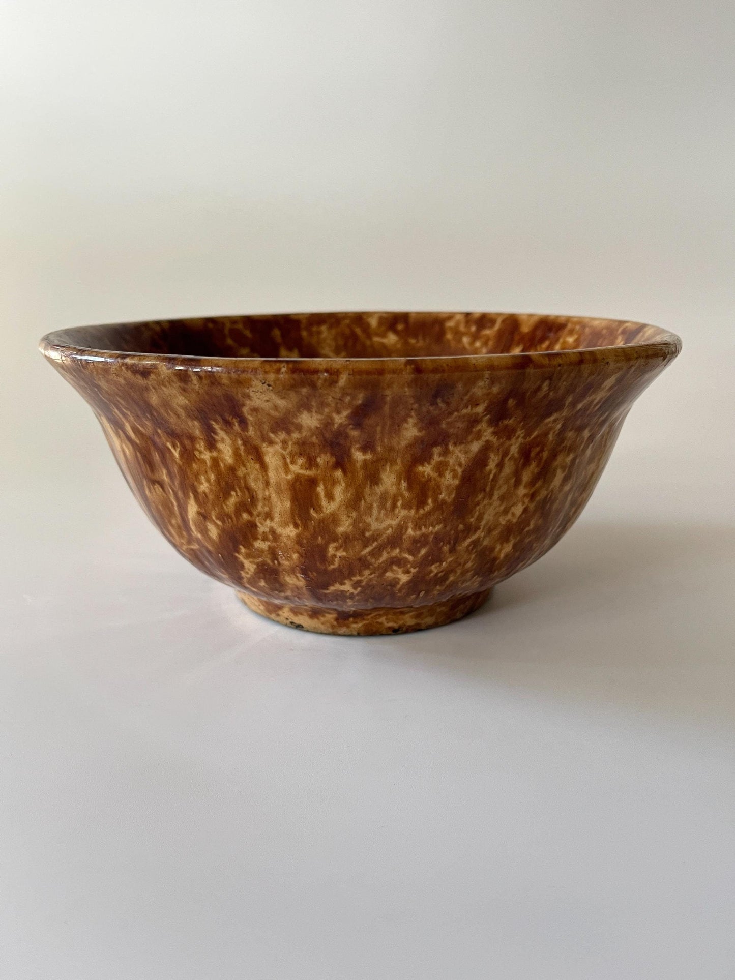 Antique Rockingham Bennington Pottery Bowl 1