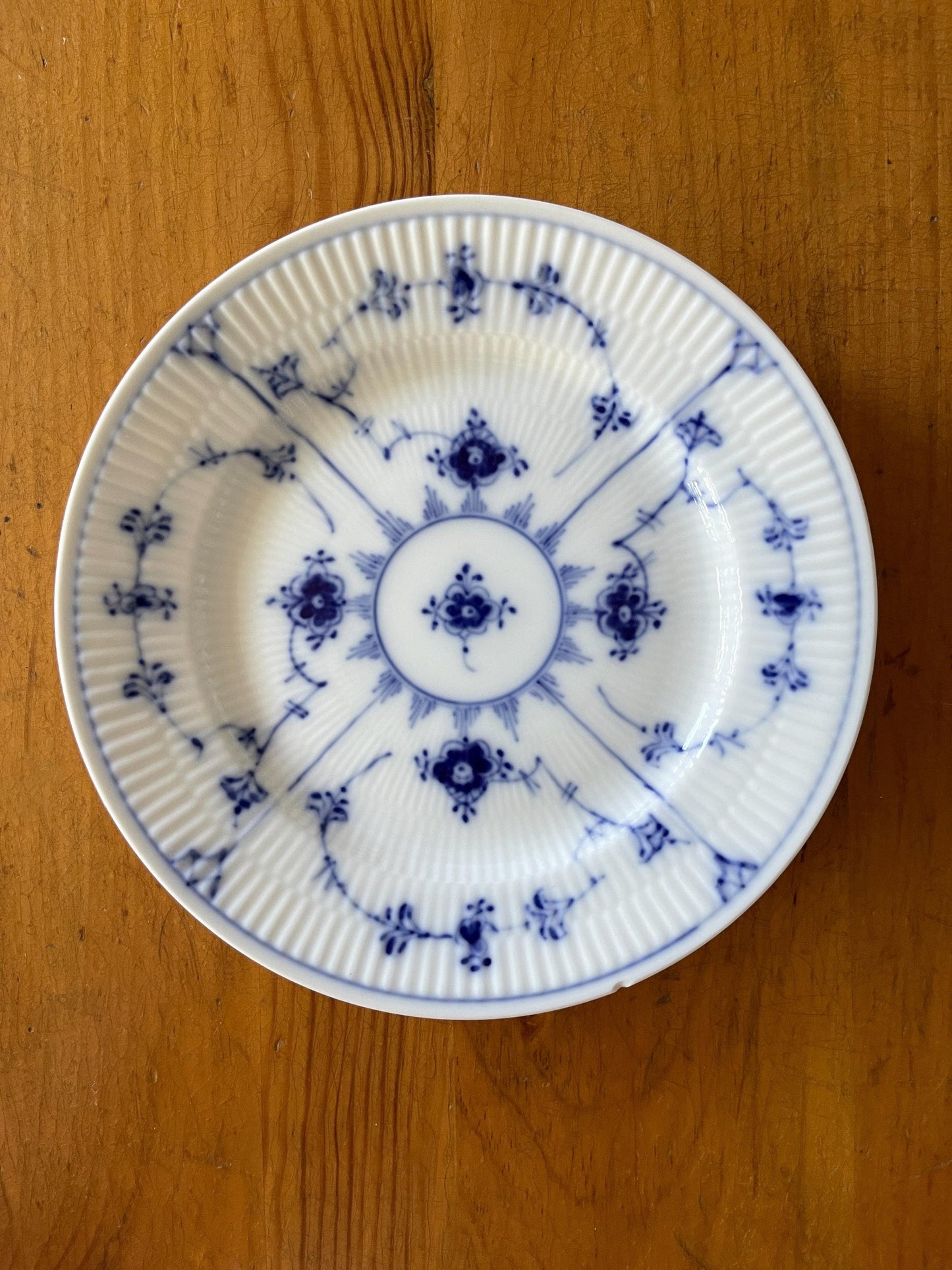 Royal Copenhagen Blue Fluted Plain Salad / Dessert Plate
