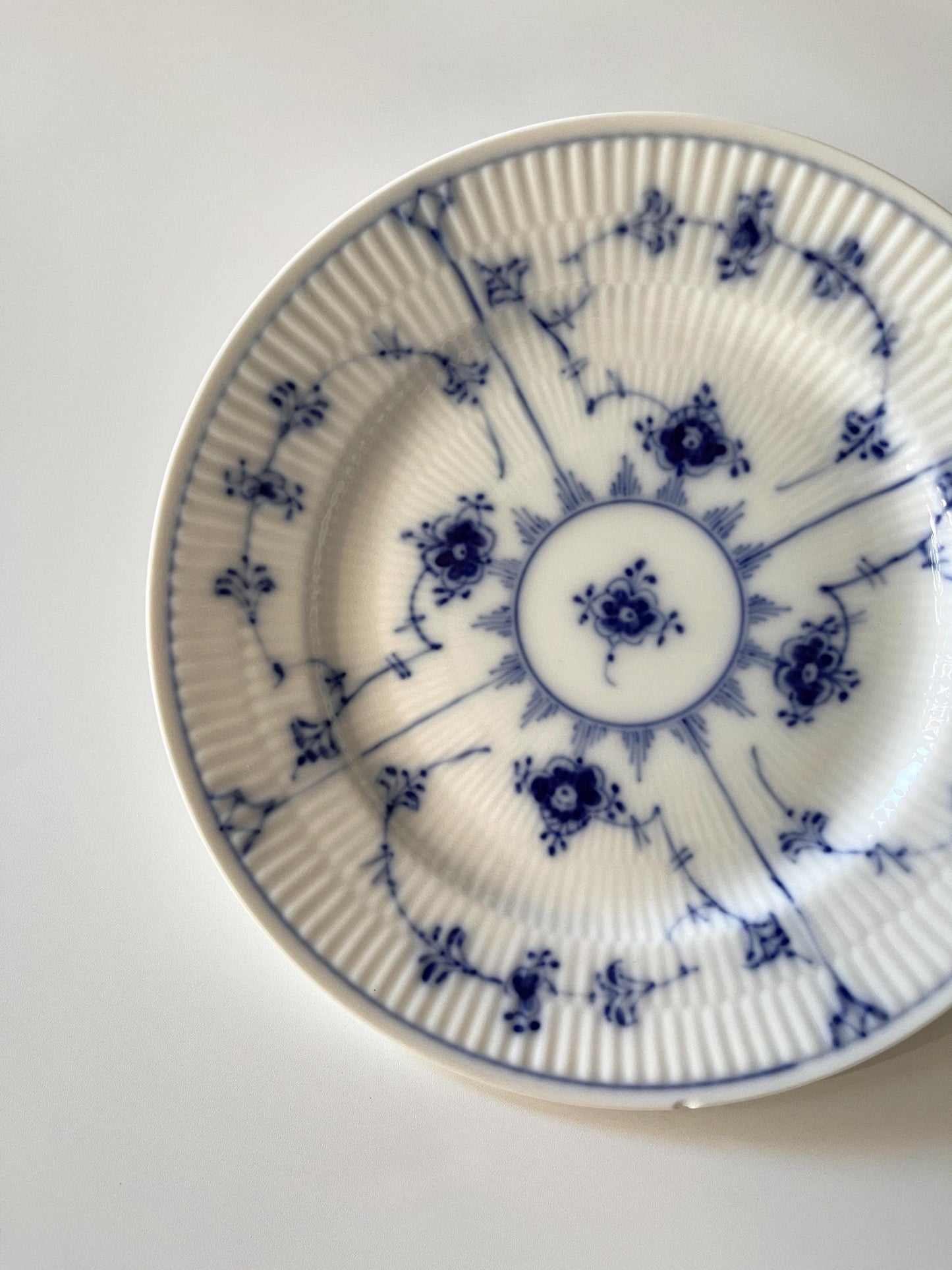 Royal Copenhagen Blue Fluted Plain Salad / Dessert Plate