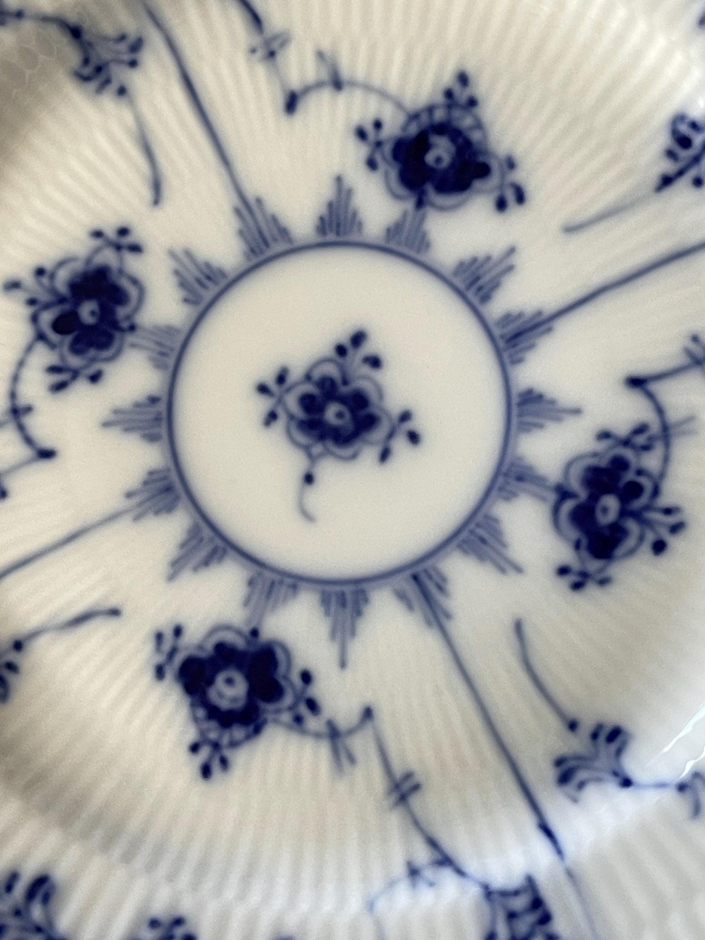 Royal Copenhagen Blue Fluted Plain Salad / Dessert Plate