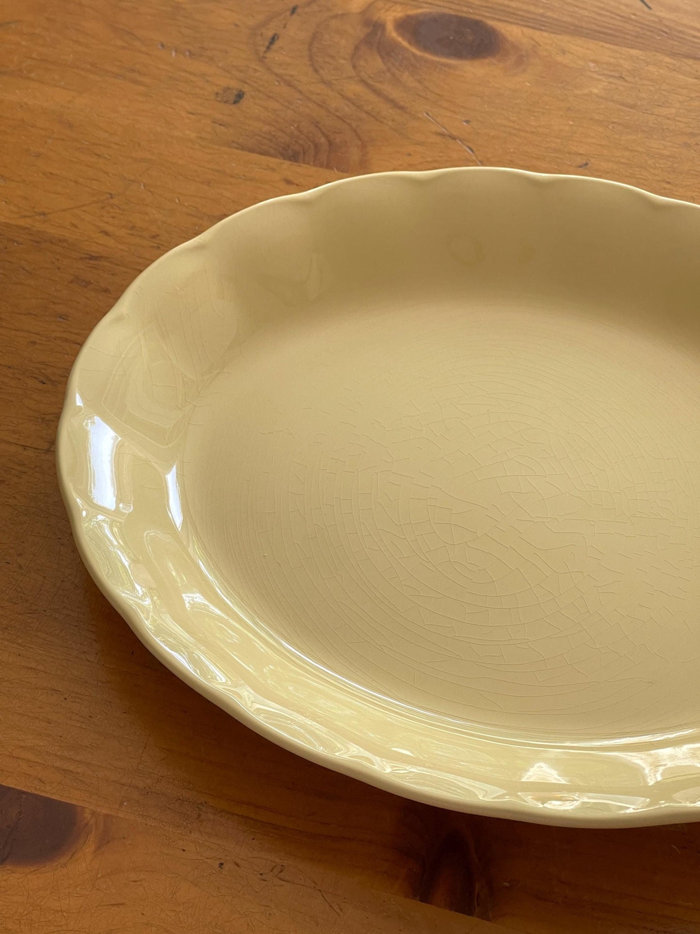 Grindley Yellow Petalware Platter 12"