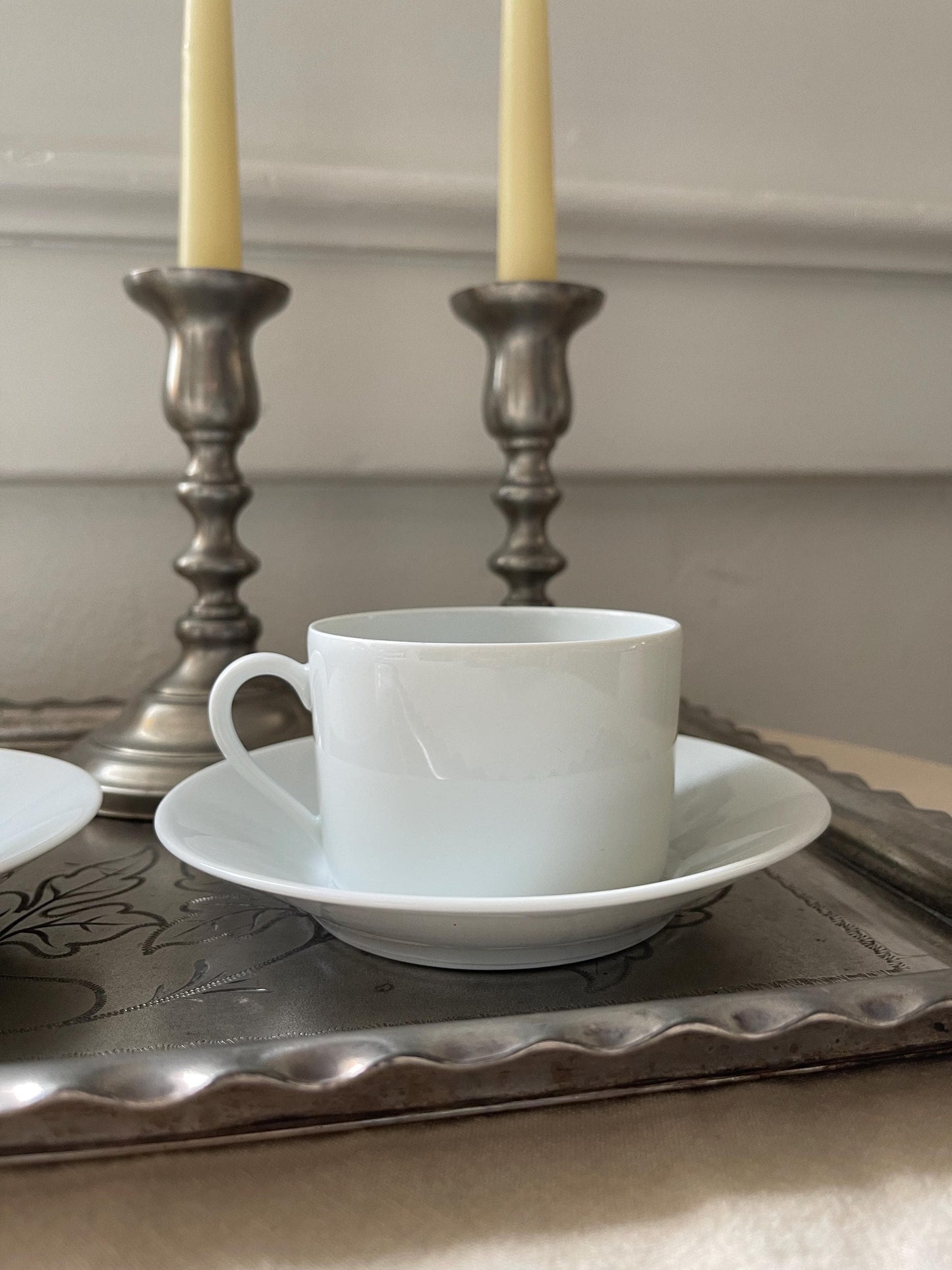 Vintage French Modern Cups & Saucers