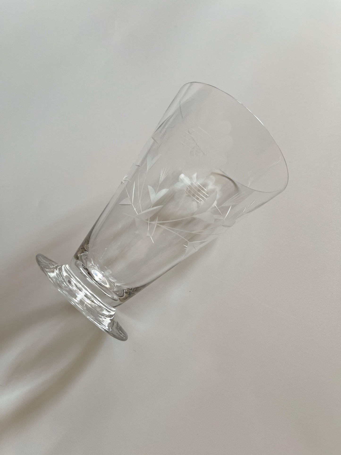 Cornflower Glass Footed Tumblers