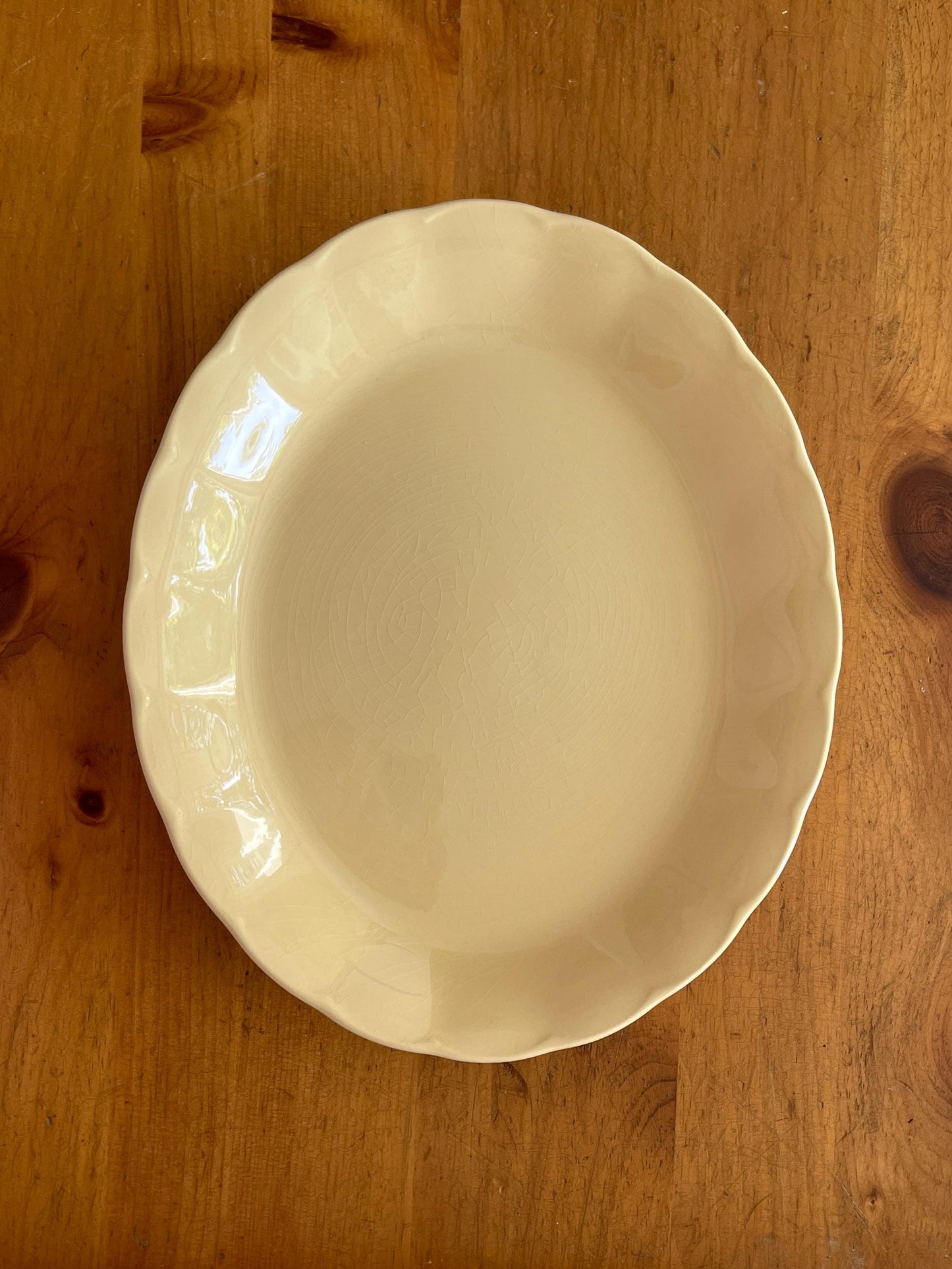 Grindley Yellow Petalware Platter 12"