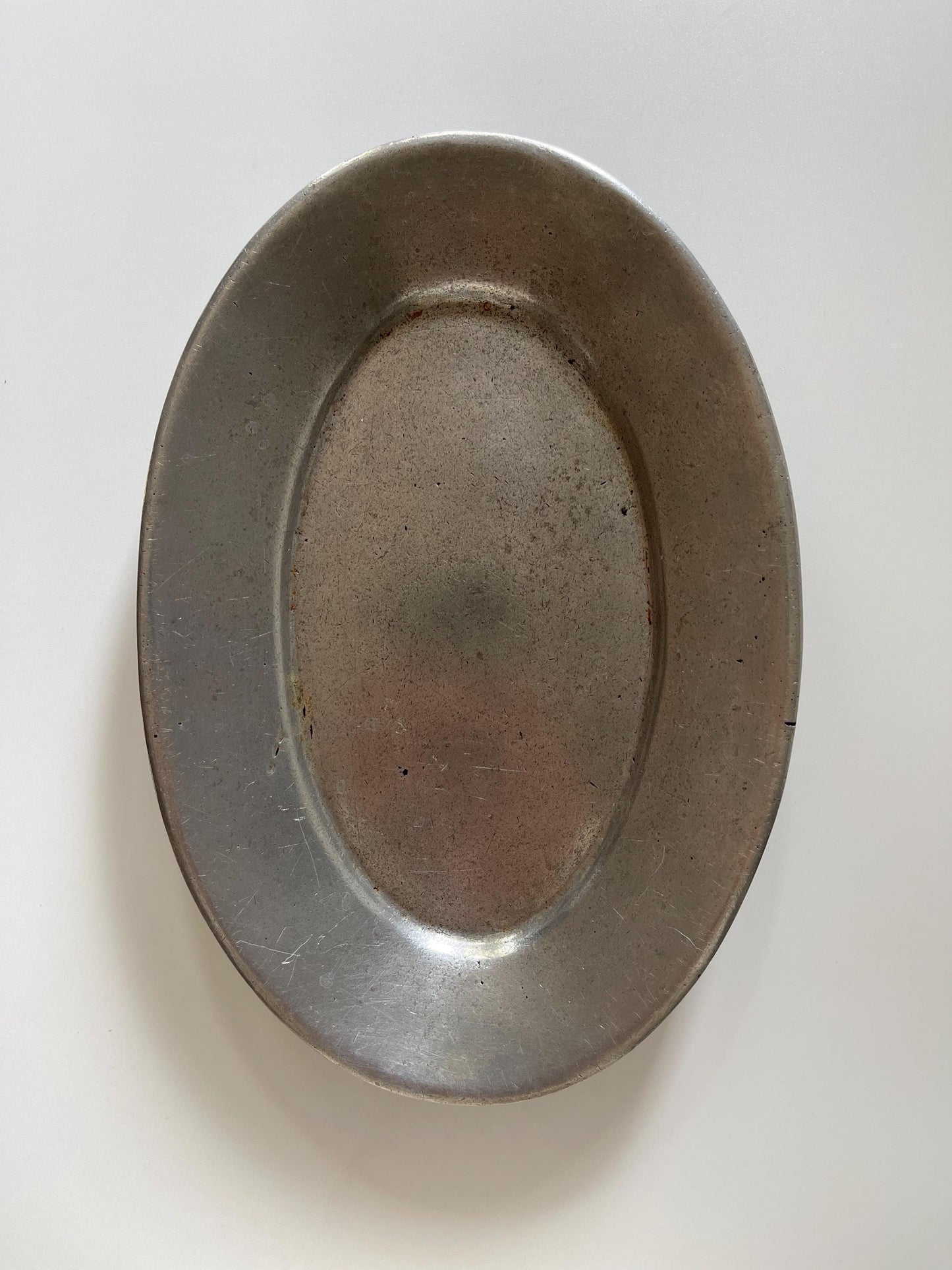 Vintage Oval Metal Platters