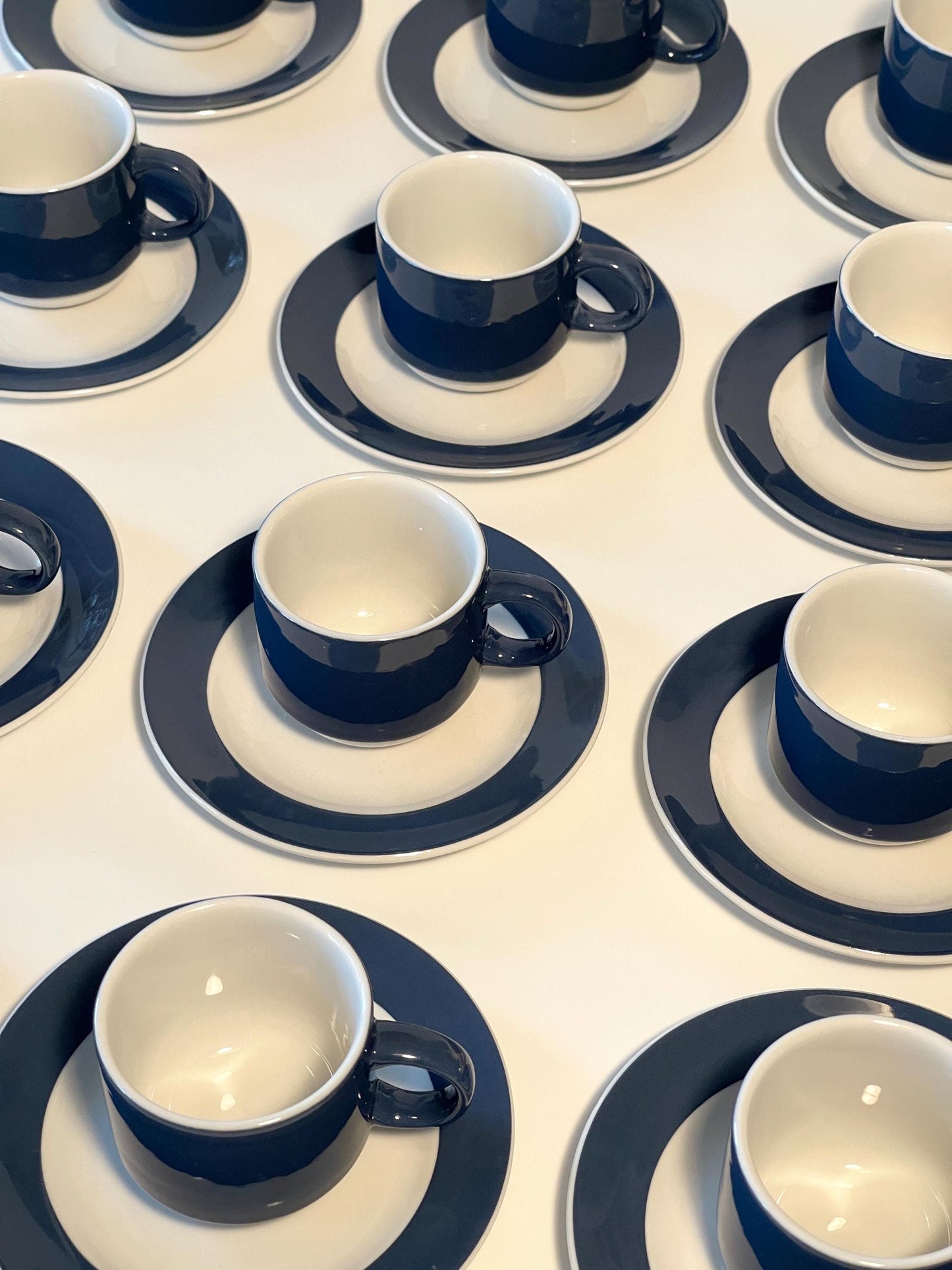 Rare Original 1950s Ginori Colonna Espresso Set
