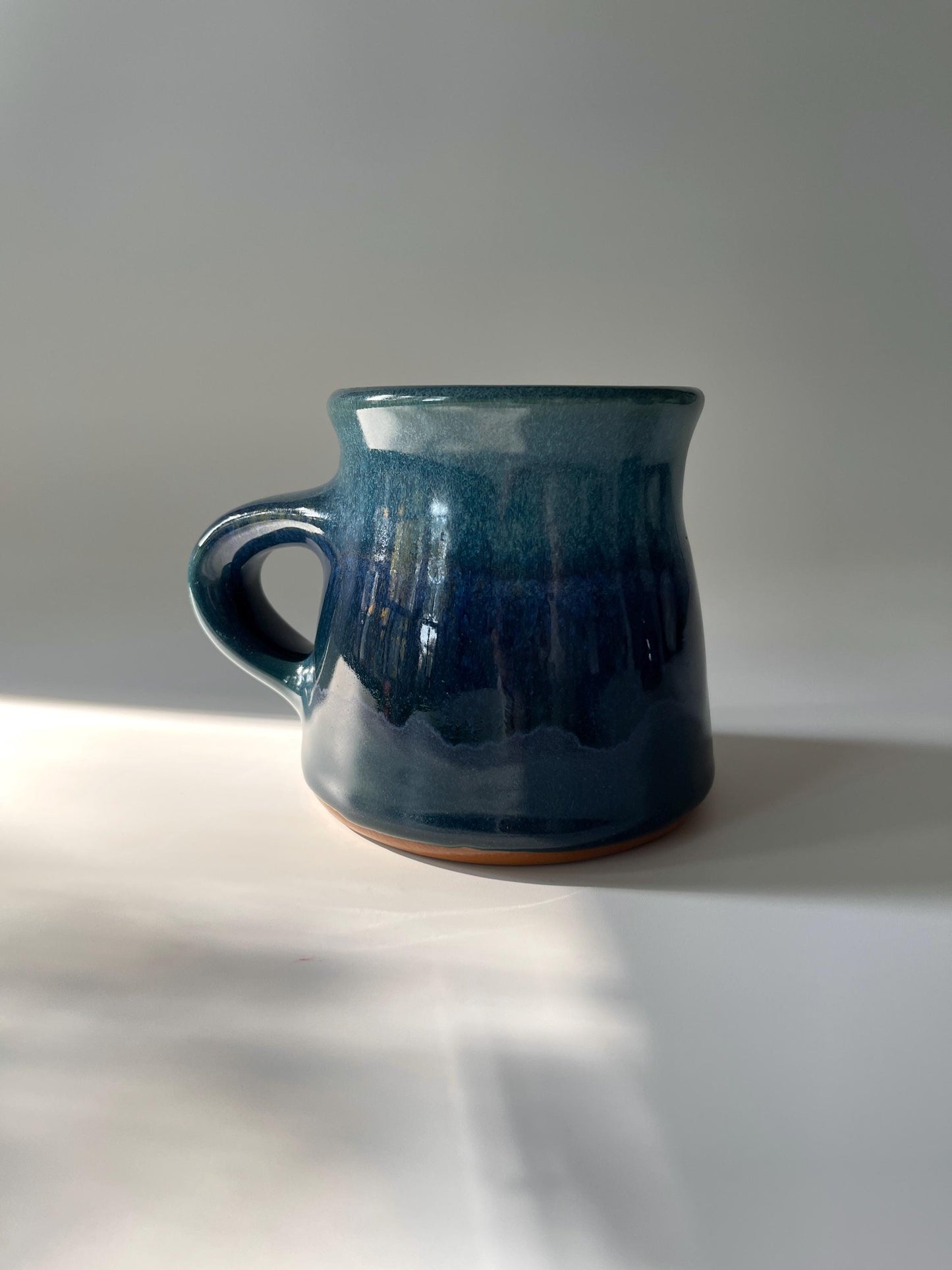 Blue Handmade Pottery Mugs
