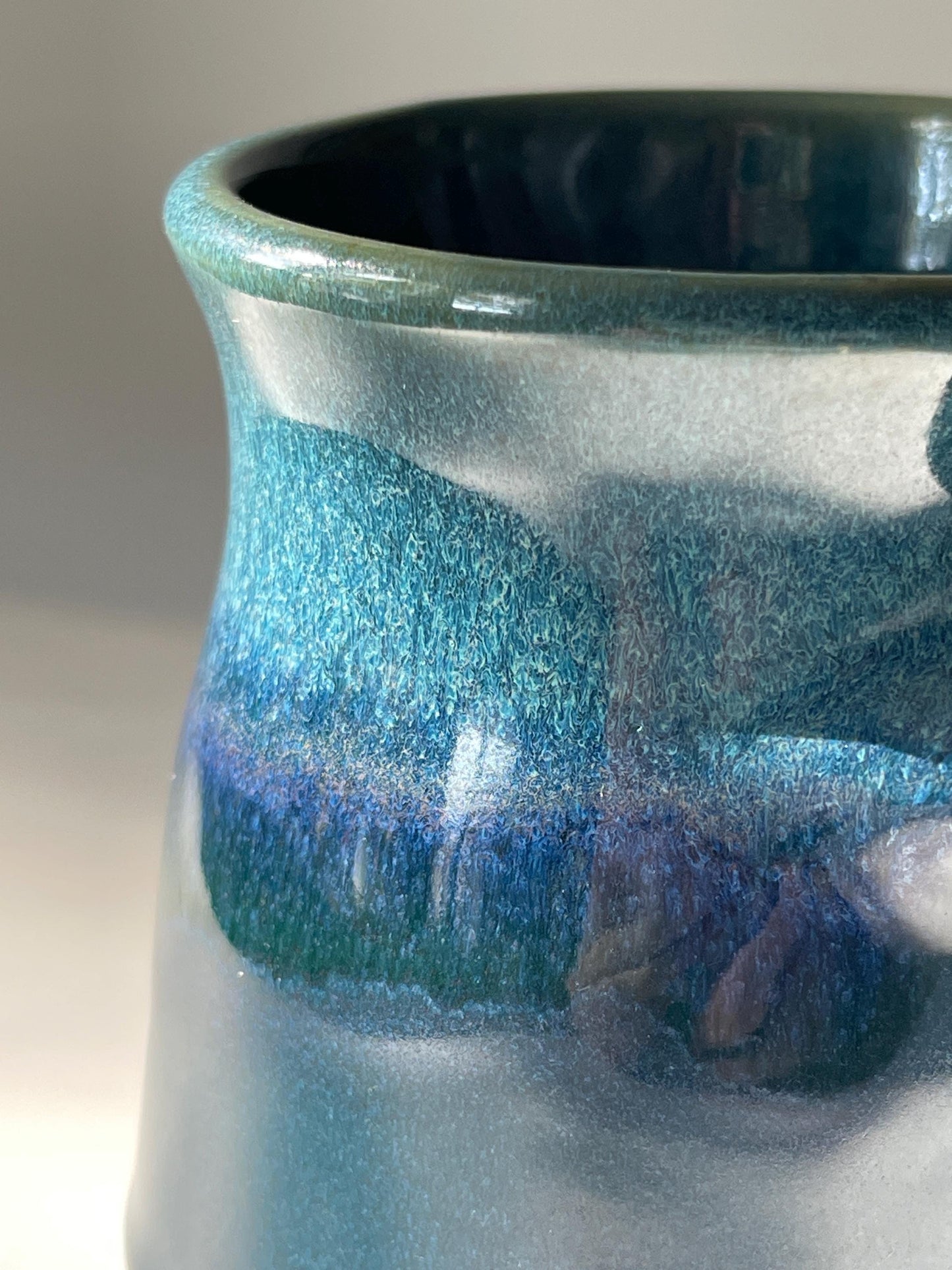 Blue Handmade Pottery Mugs