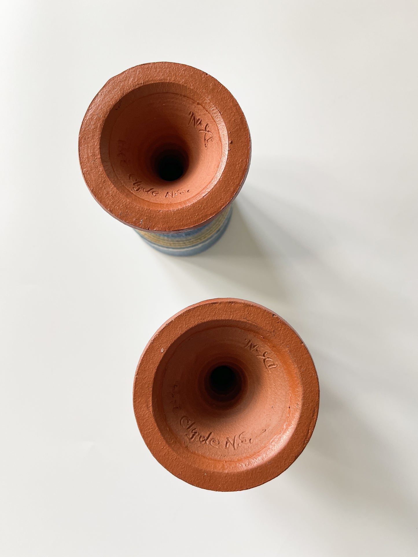 Hand Made Nova Scotian Pottery Goblets