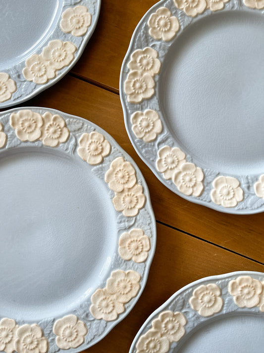 Vintage 1950s Rosewood Blue Dinner Plates