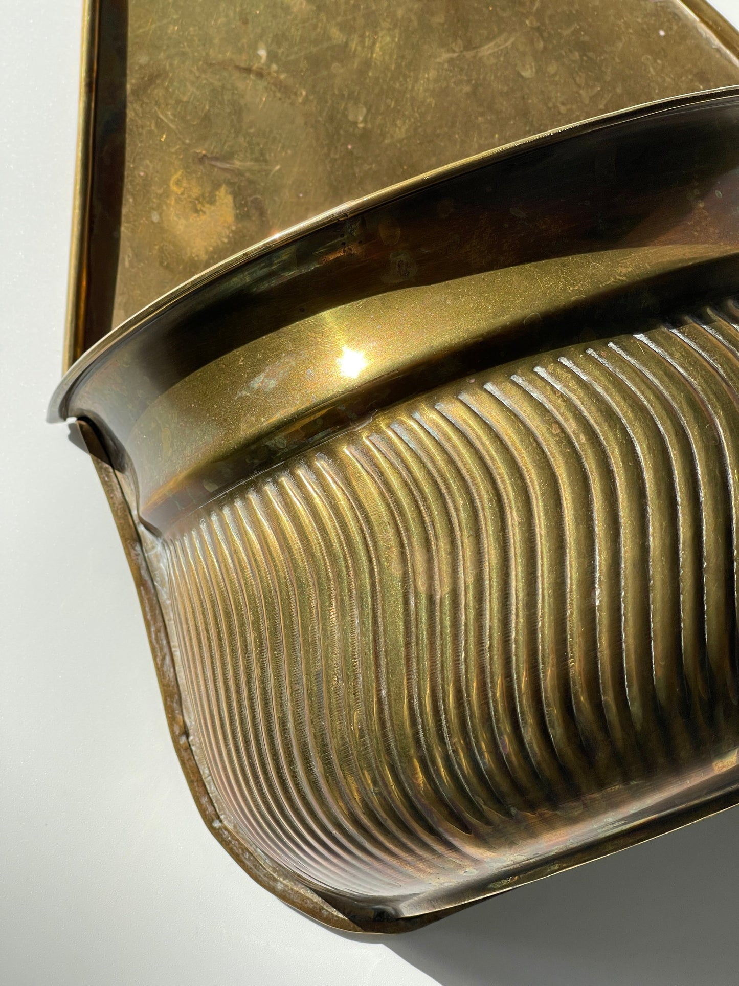Vintage Brass Wall Pocket