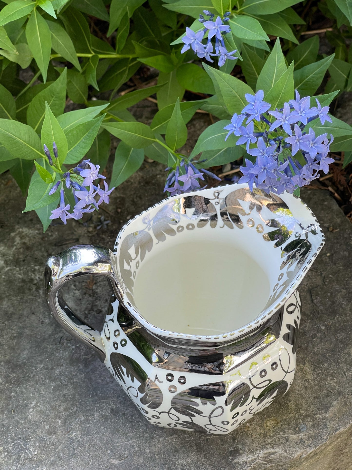 Vintage Wedgwood Silver Lustre Pitcher