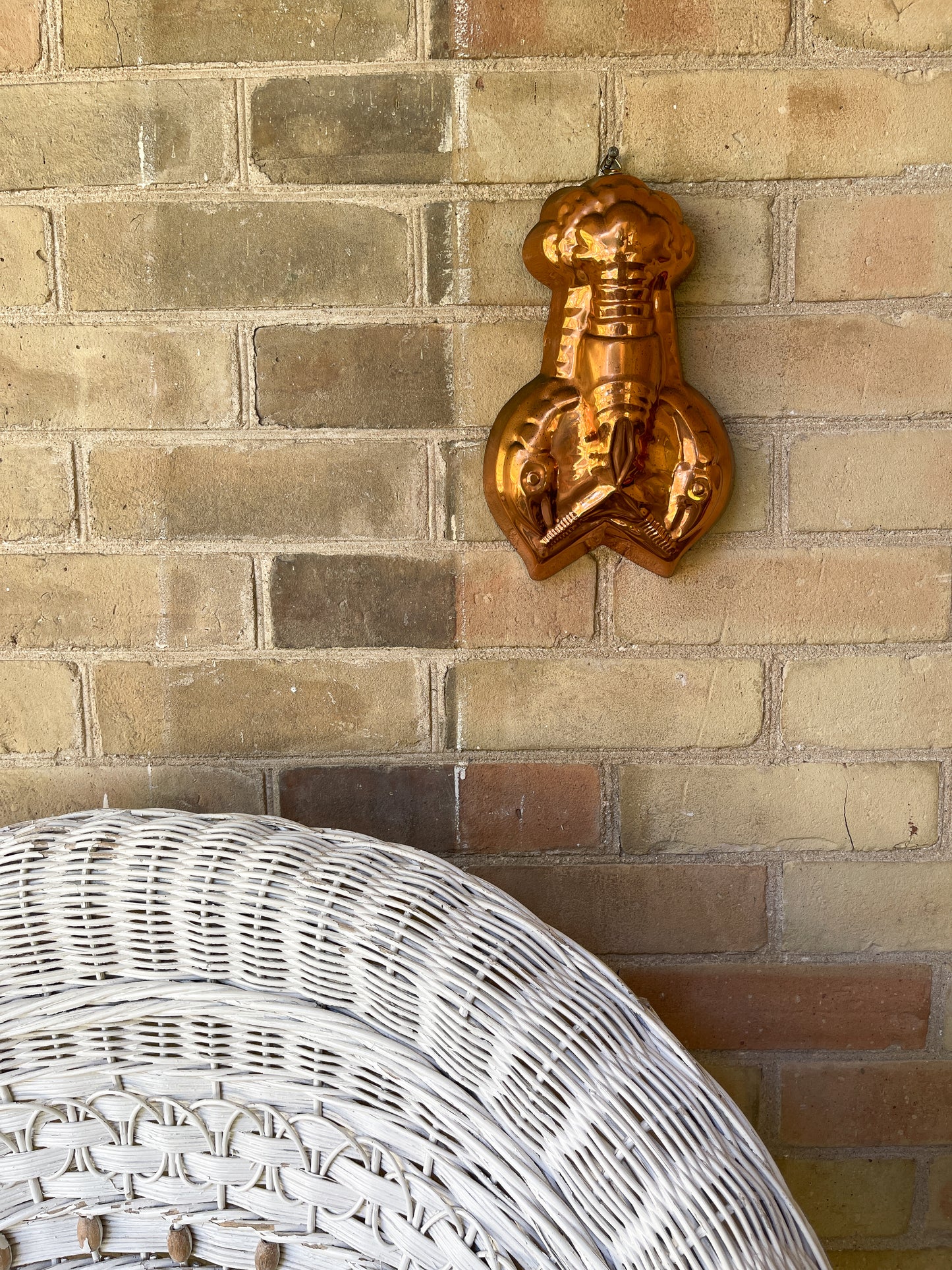 Vintage Copper Lobster Mold