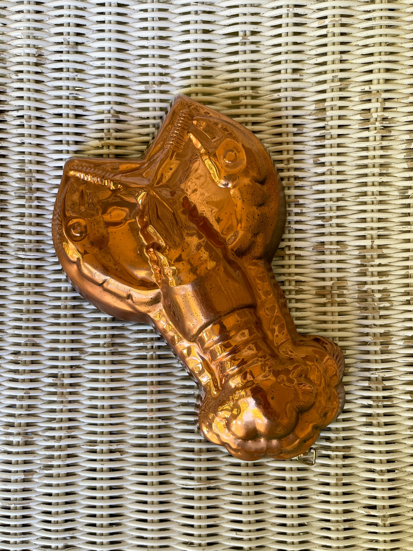 Vintage Copper Lobster Mold