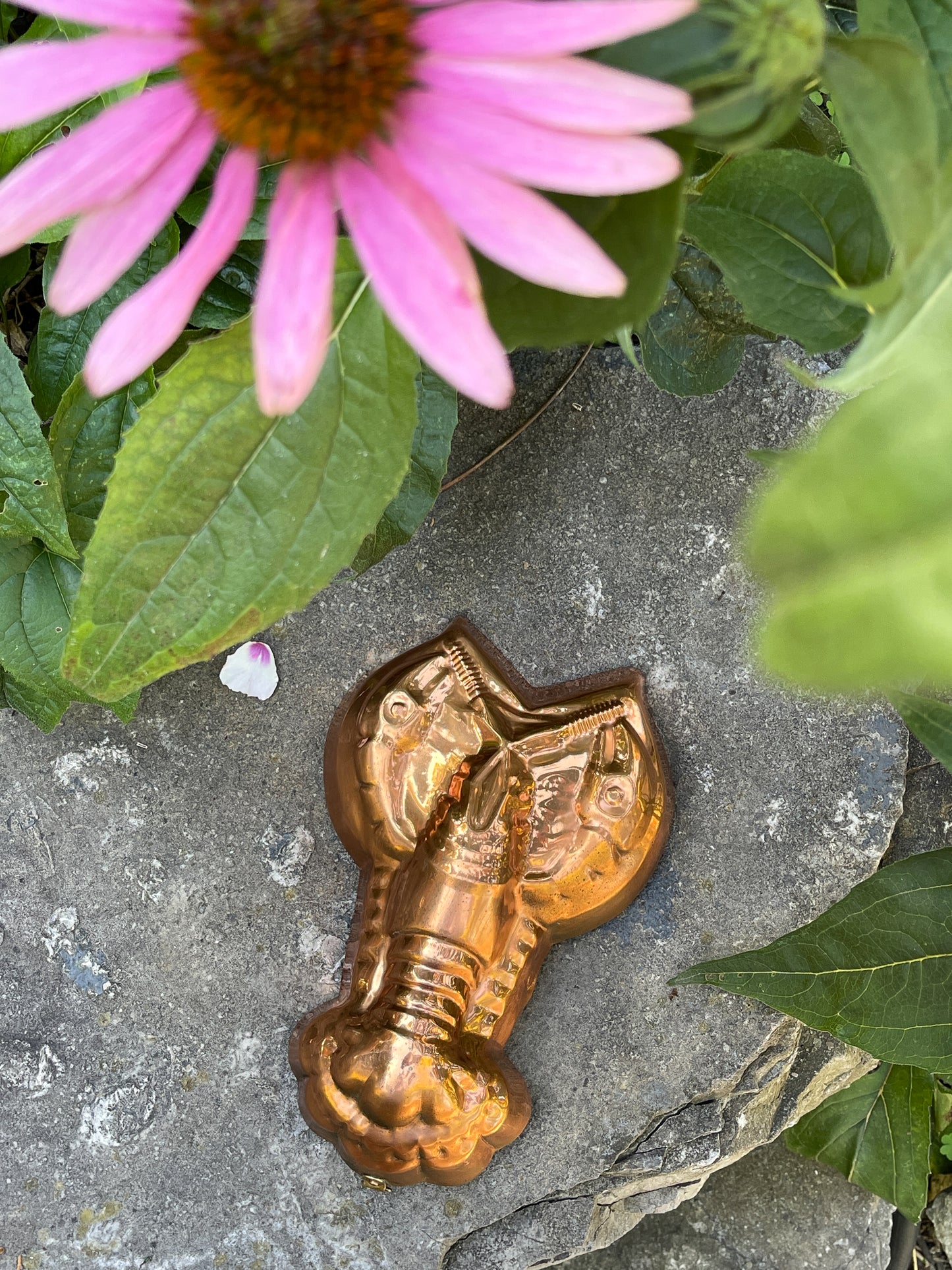 Vintage Copper Lobster Mold