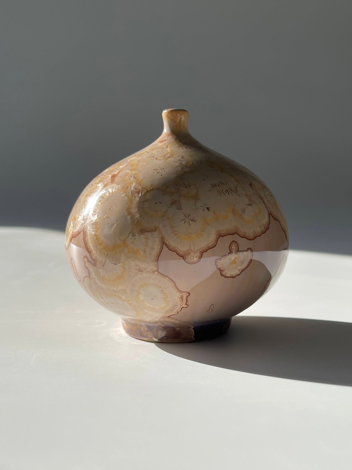 Rosslyn Reed Studio Pottery Crystalline Vase