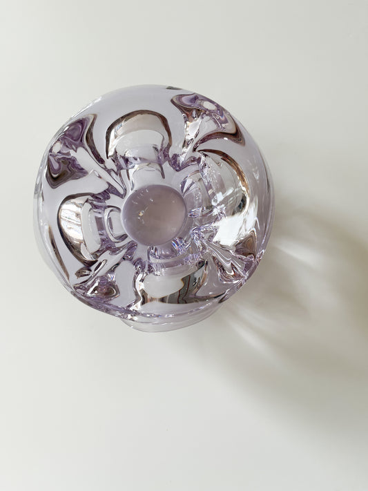 Mid Century Murano Lavender Art Glass Ashtray