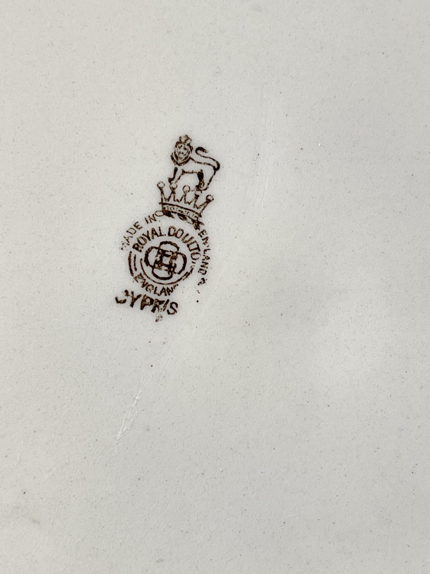 Antique Royal Doulton Cyprus Cabinet Plate