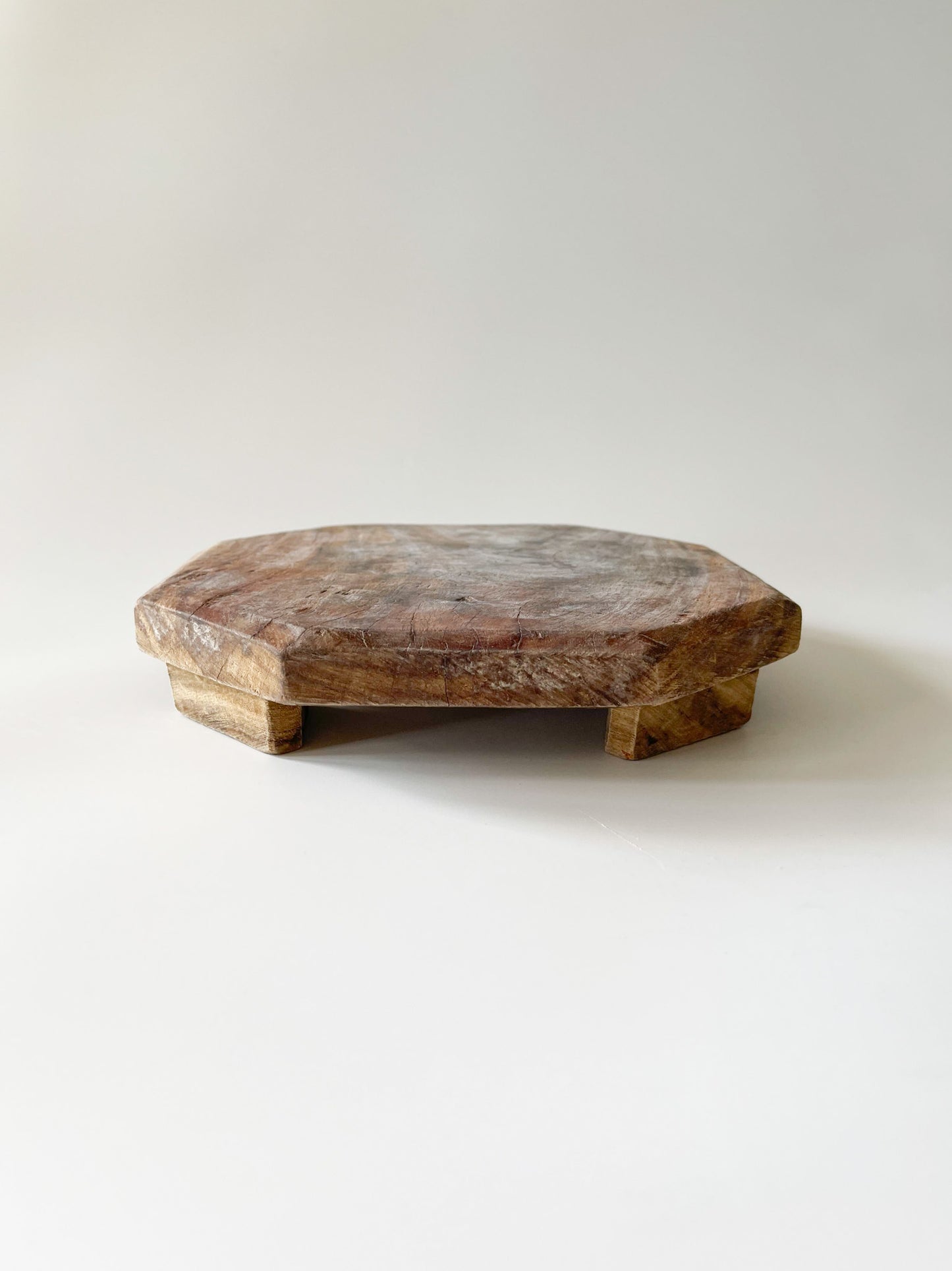 Antique Rustic Wood Chapati Board Riser
