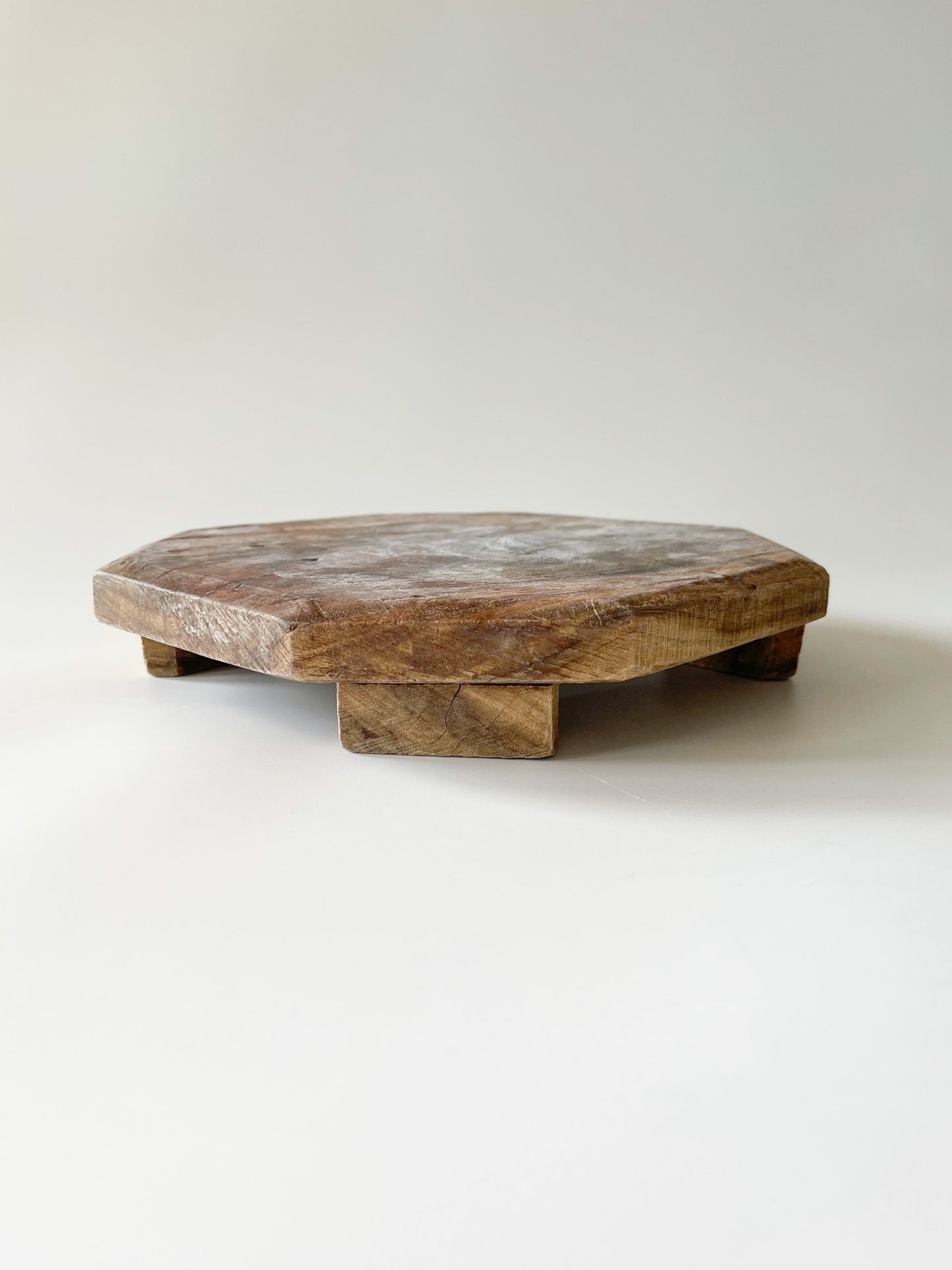 Antique Rustic Wood Chapati Board Riser