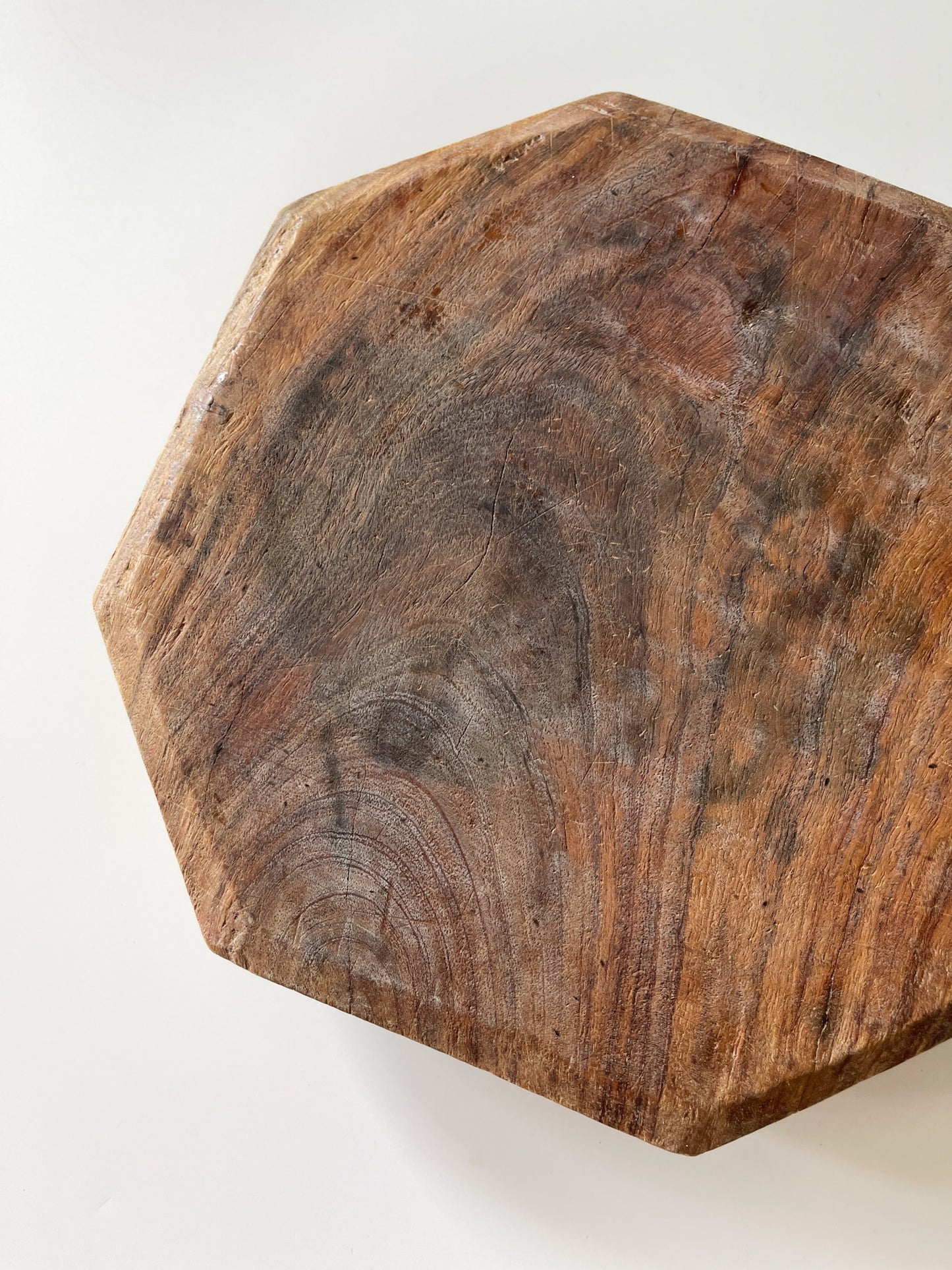 Antique Rustic Wood Chapati Board Riser