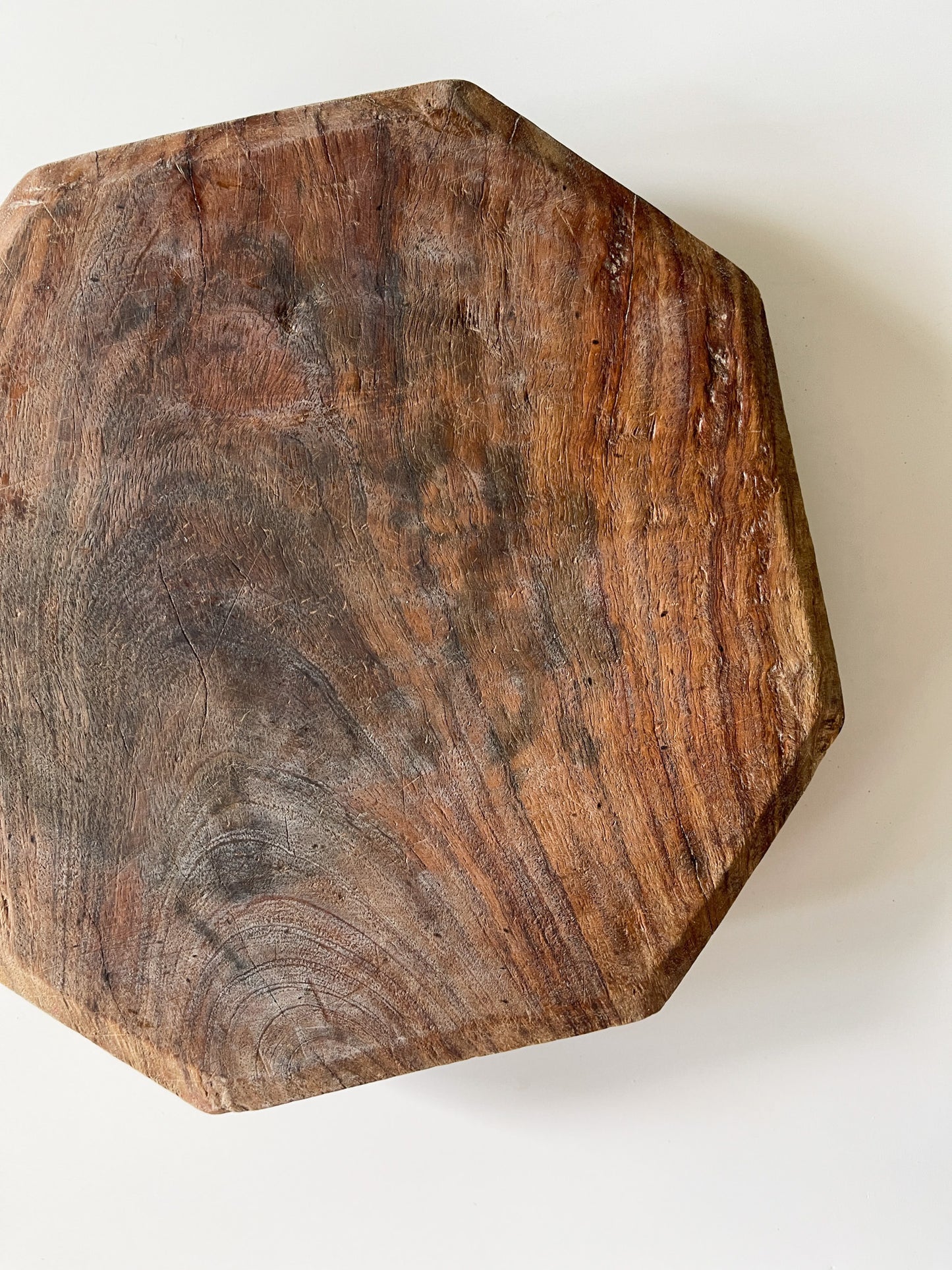 Antique Rustic Wood Chapati Board Riser