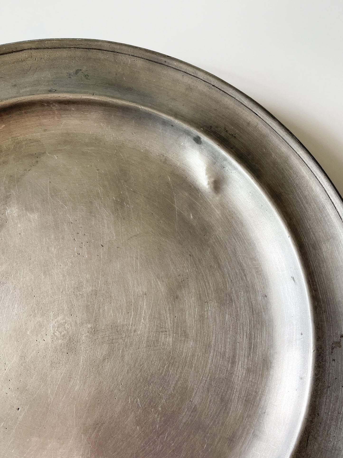 Antique 18th Century Pewter Charger
