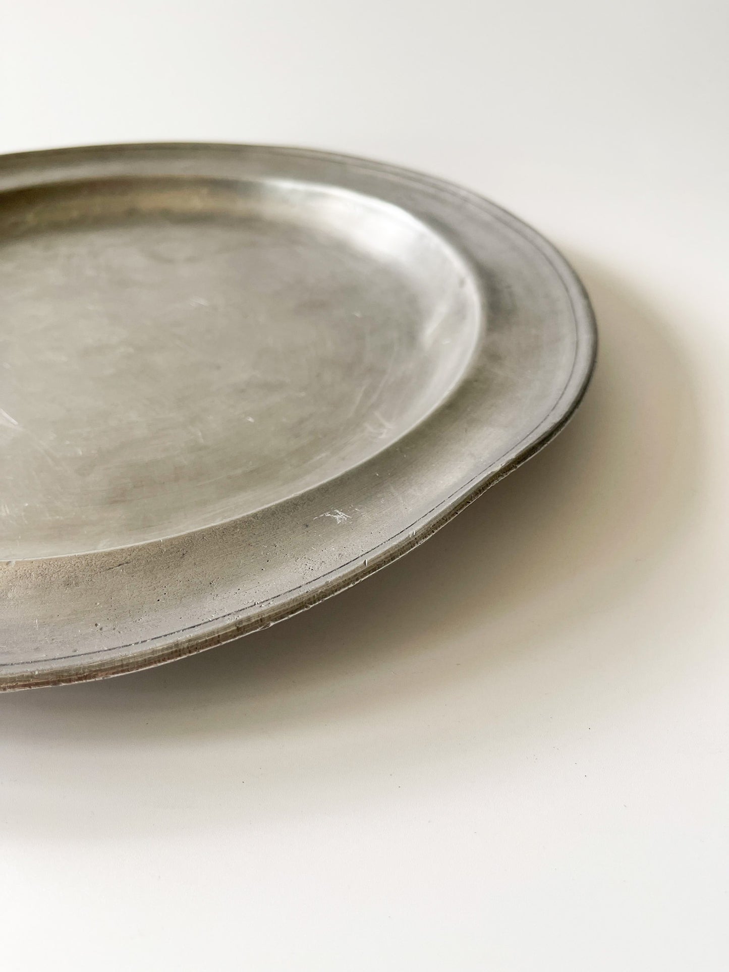 Antique 18th Century Pewter Charger