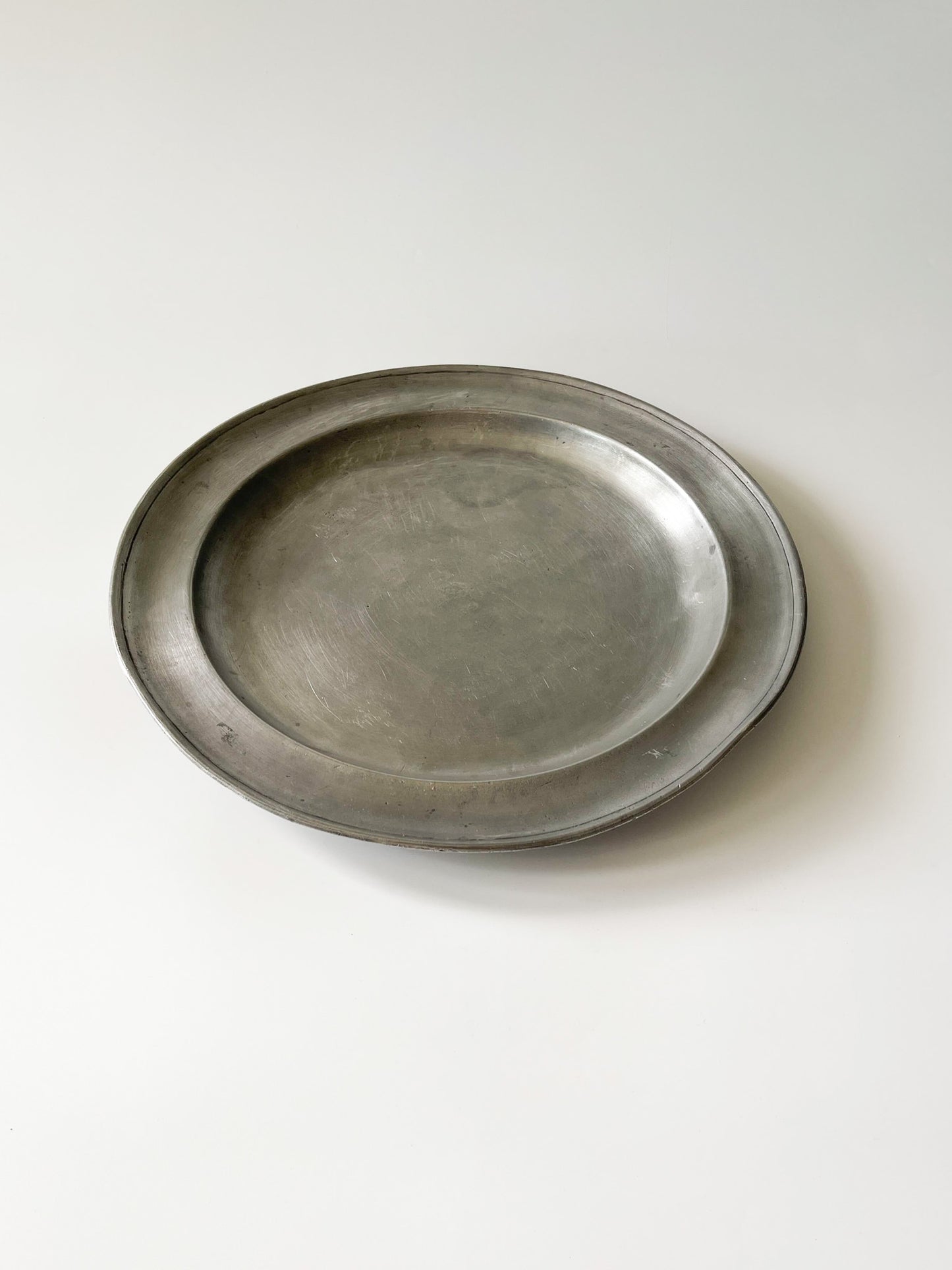 Antique 18th Century Pewter Charger