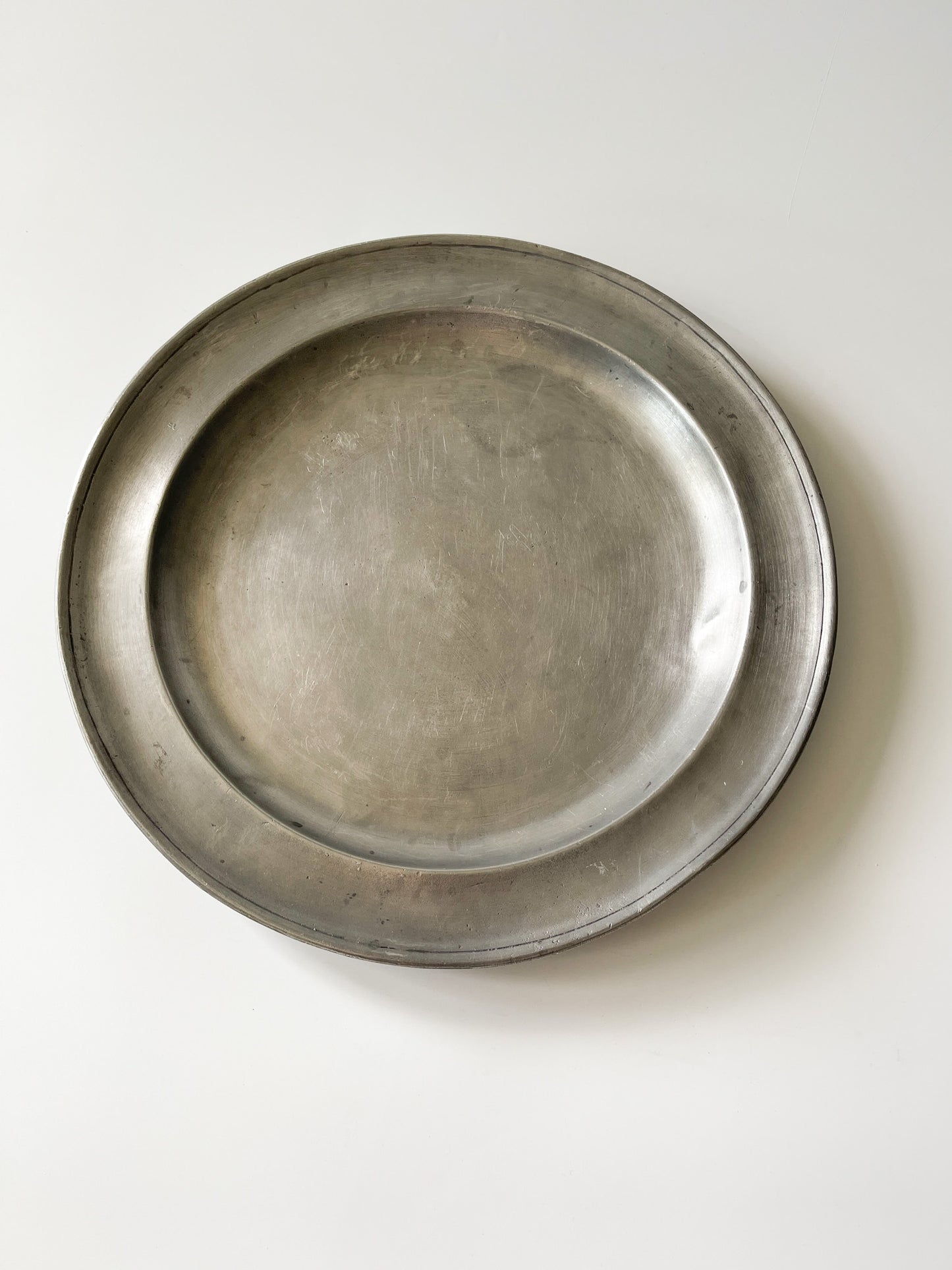 Antique 18th Century Pewter Charger