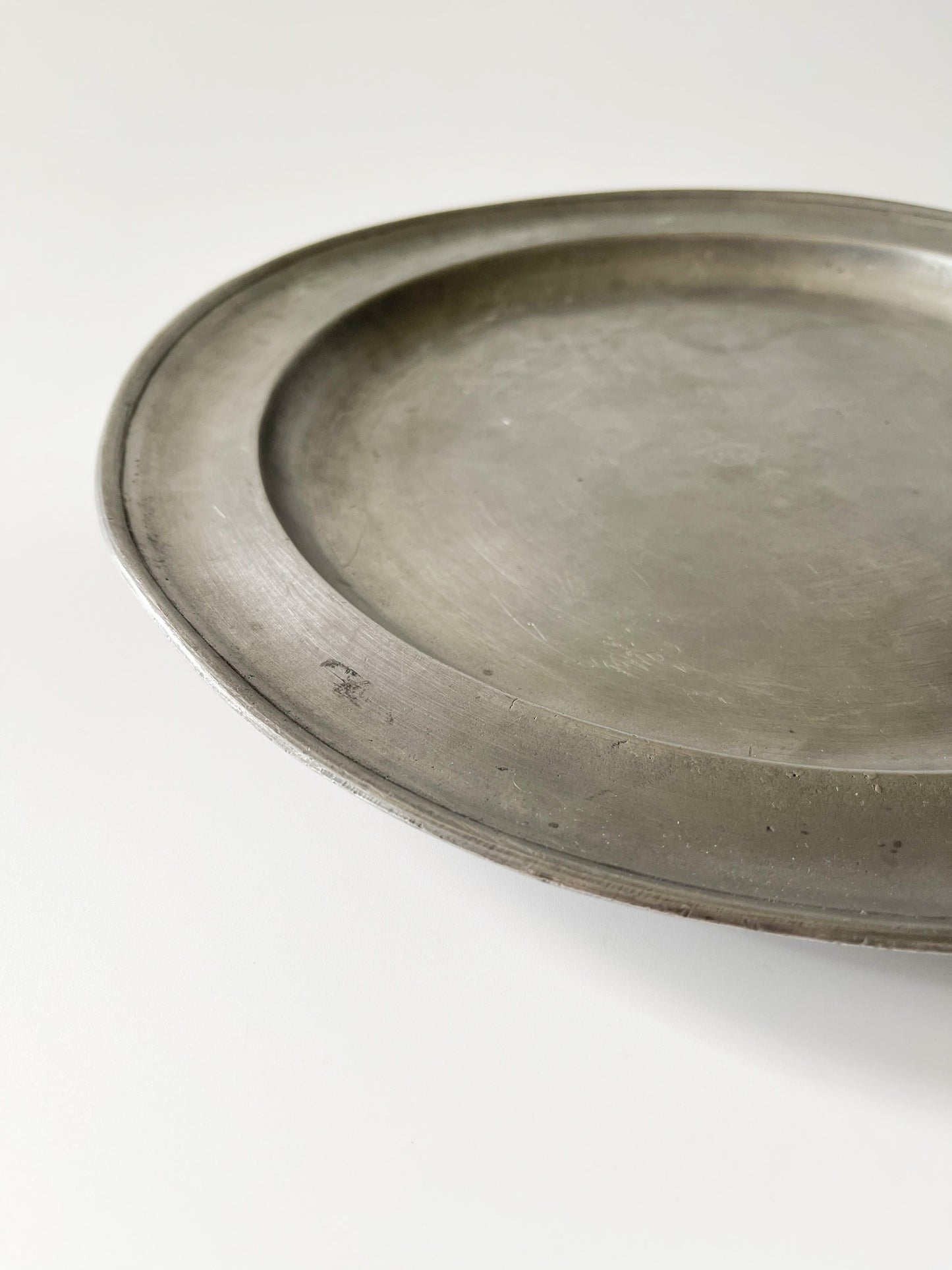 Antique 18th Century Pewter Charger