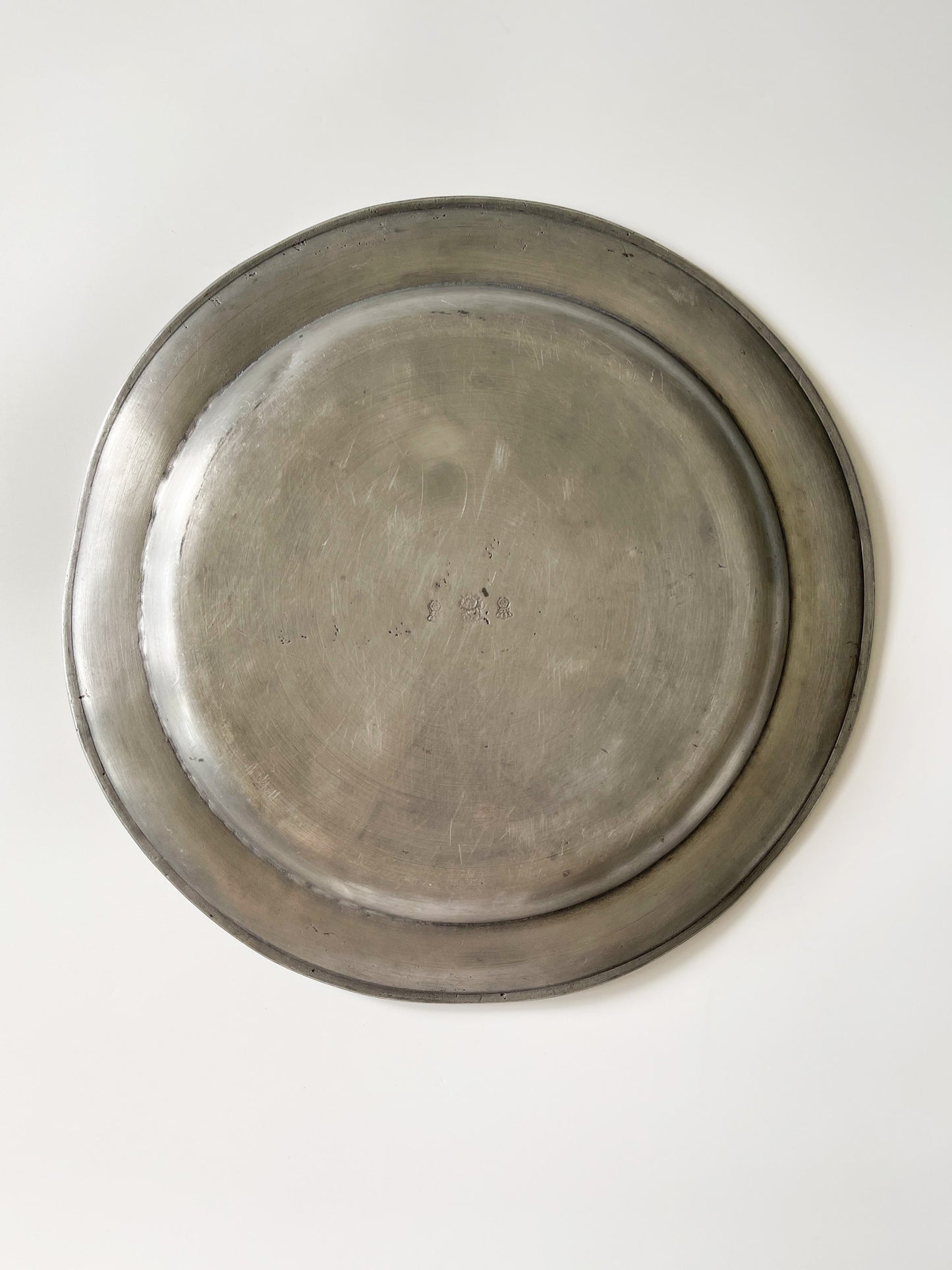 Antique 18th Century Pewter Charger