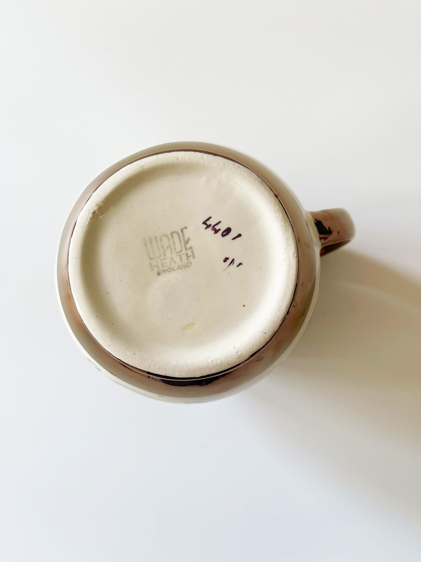 Vintage Wade England Copper Lustre Milk Pitcher
