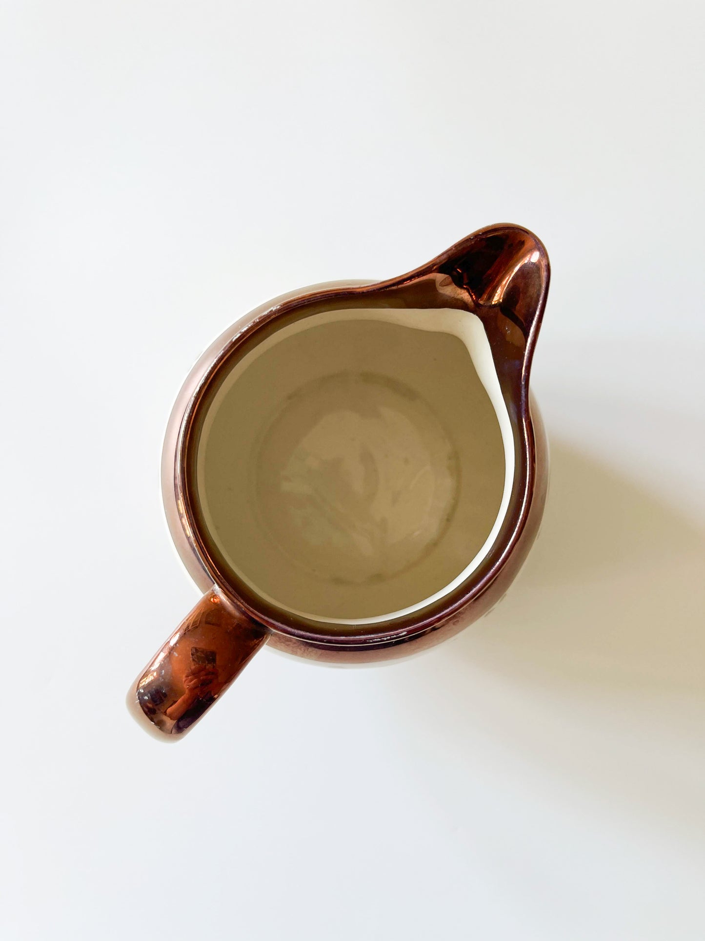 Vintage Wade England Copper Lustre Milk Pitcher