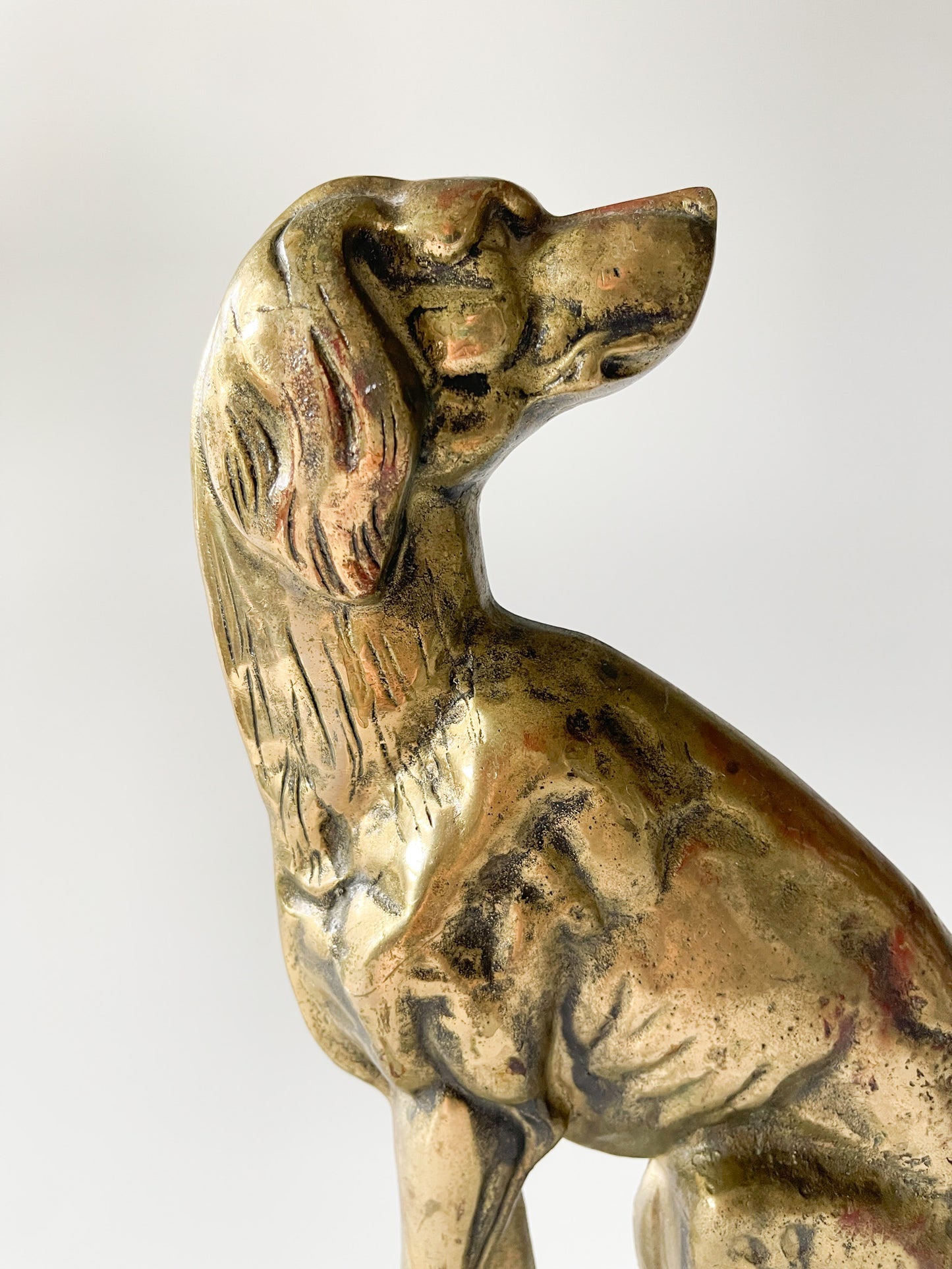 19th Century Brass Dog Doorstop