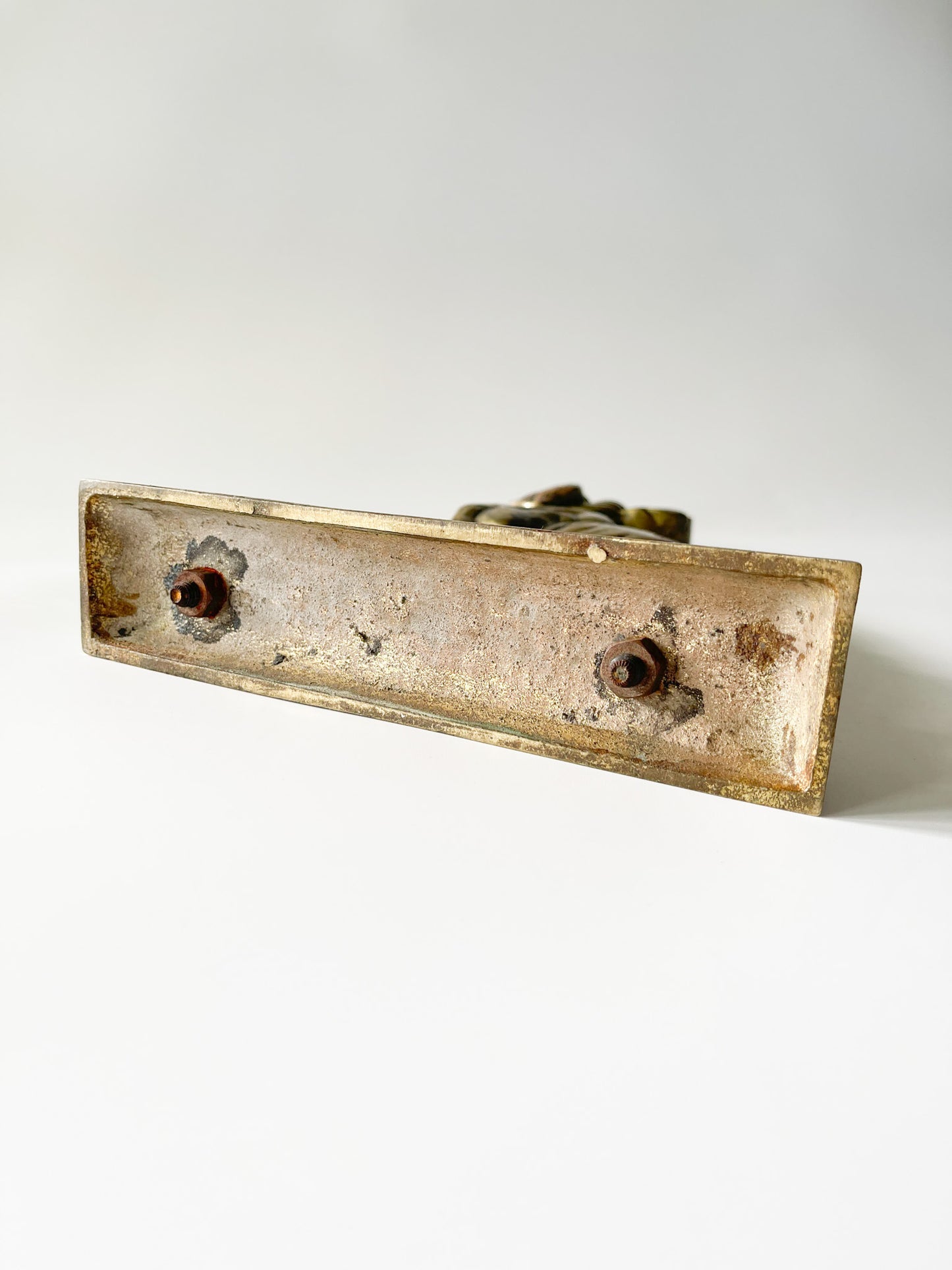 19th Century Brass Dog Doorstop