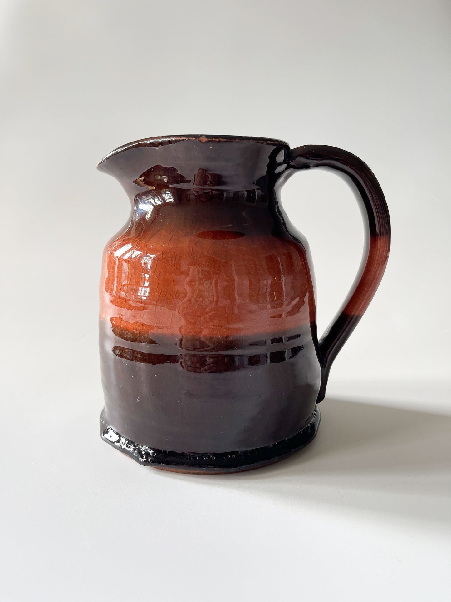 Hampson Studio Pottery Redware Pitcher