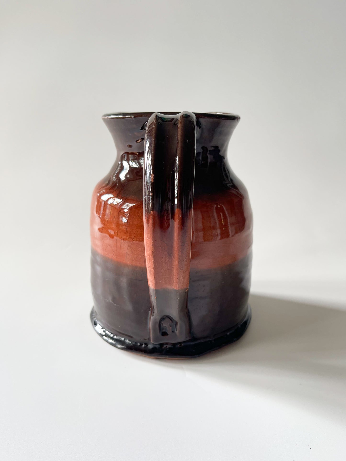 Hampson Studio Pottery Redware Pitcher