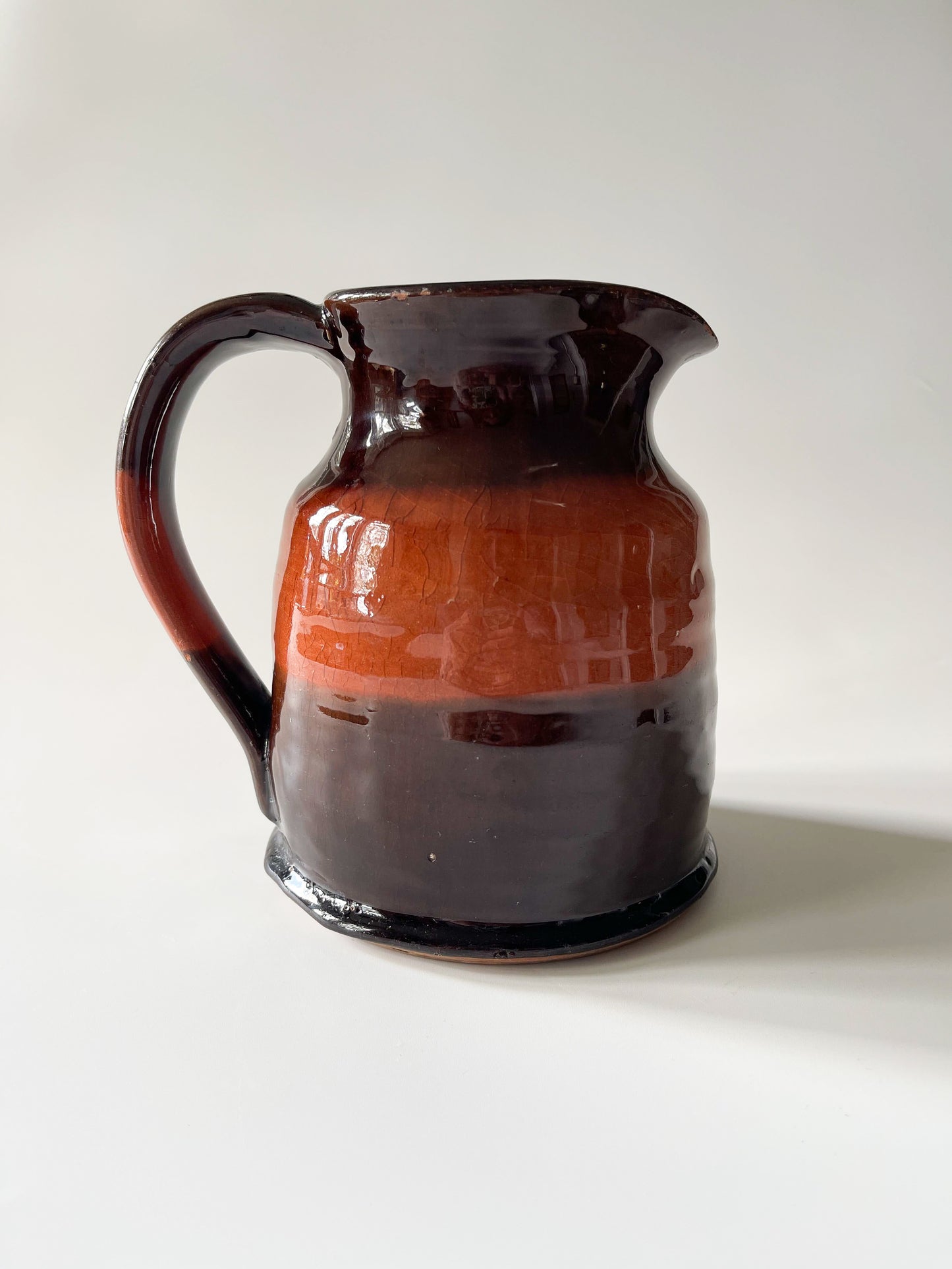 Hampson Studio Pottery Redware Pitcher