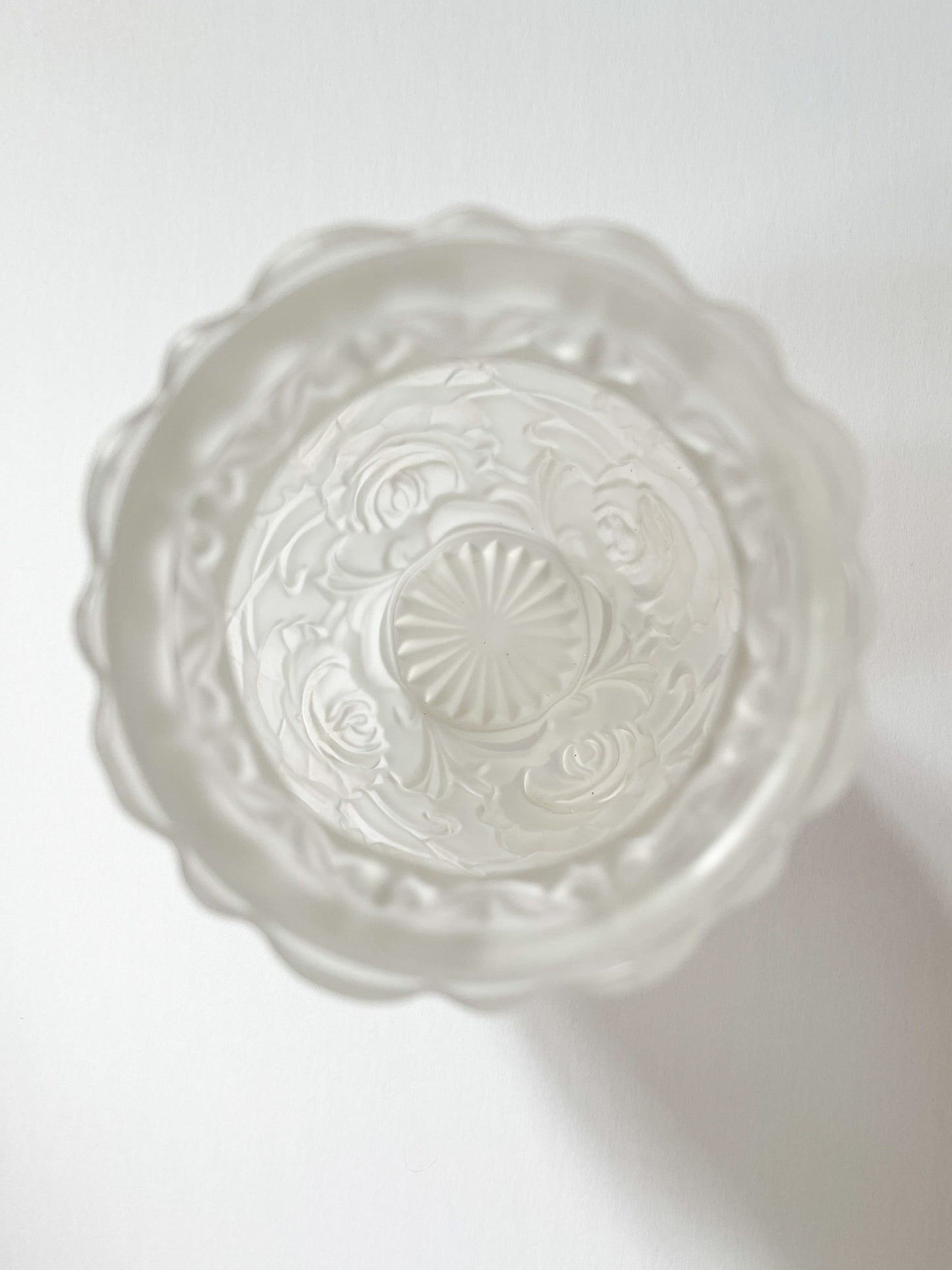 Antique Art Deco Satin Glass Rose Vase