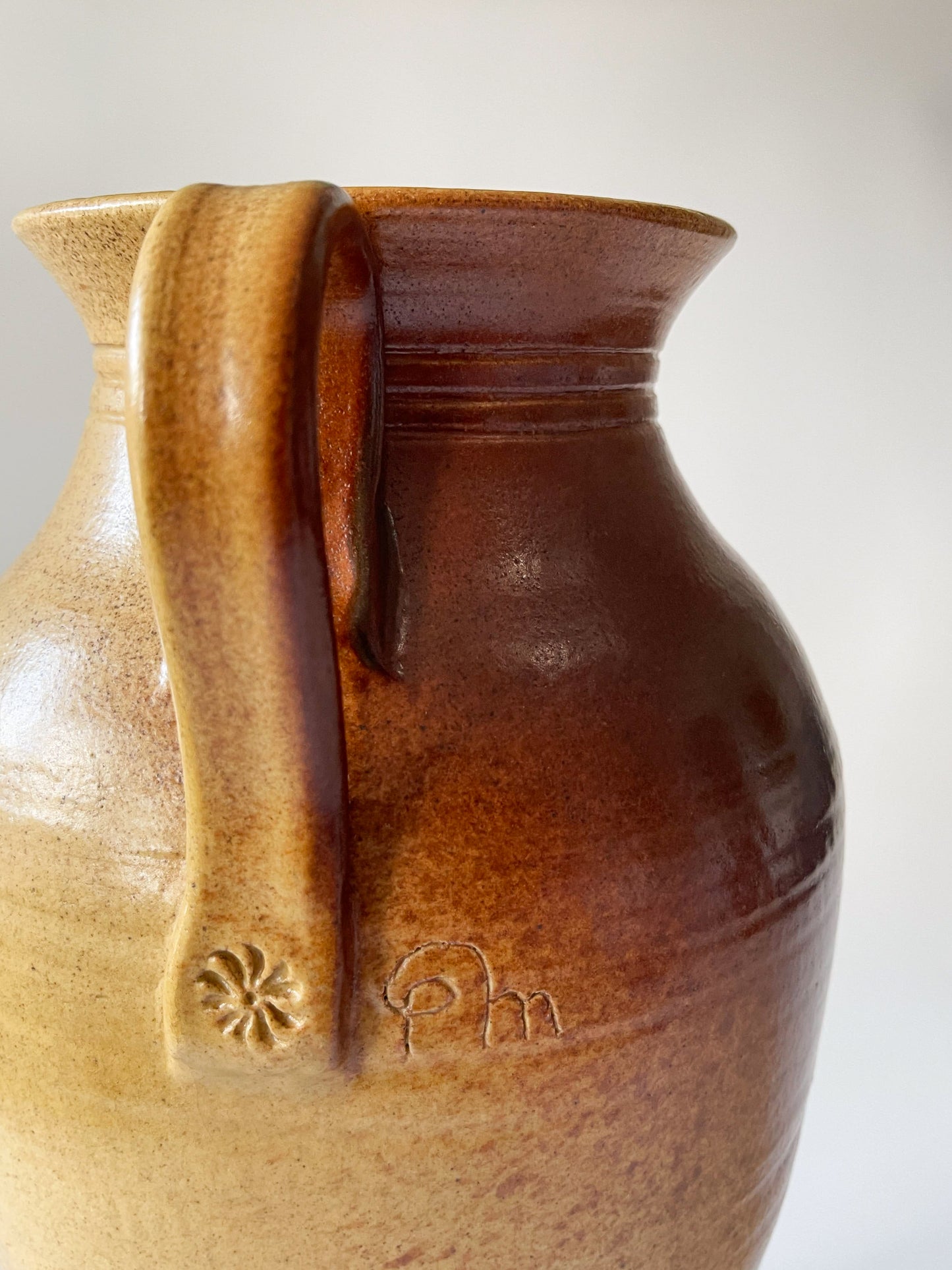 Vintage Large Studio Pottery Amphora Vase