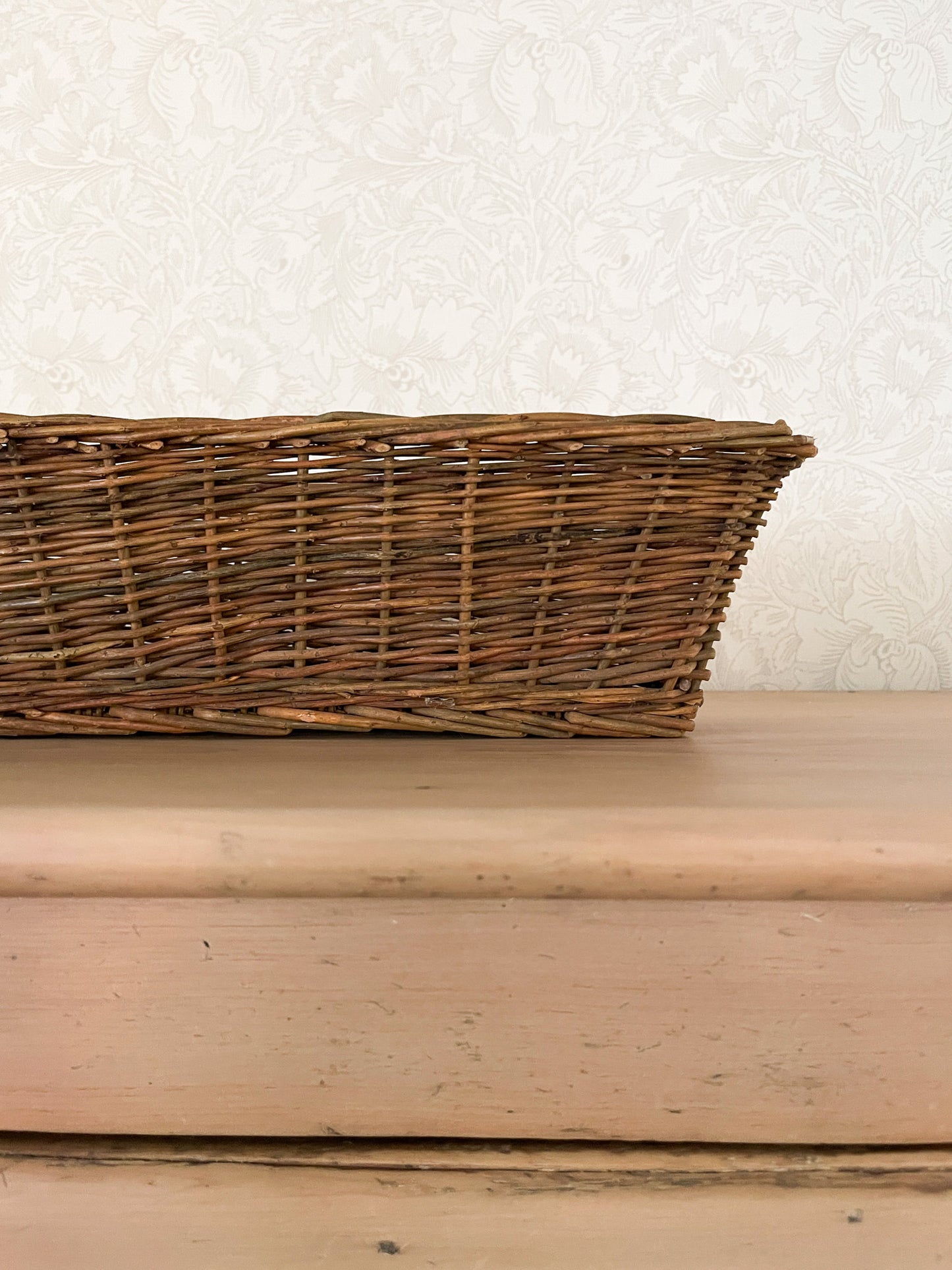 Vintage French Wicker Baguette Basket