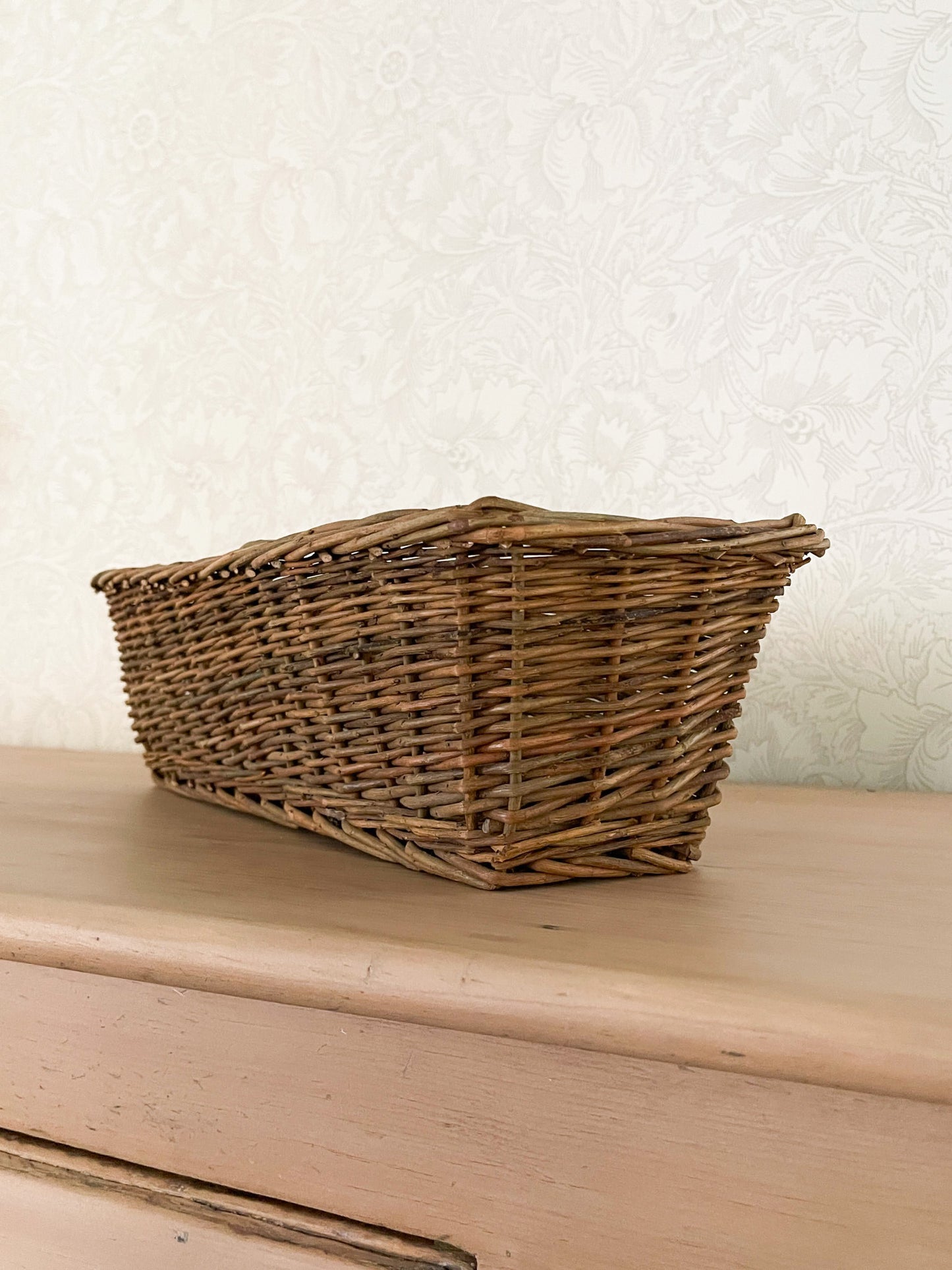 Vintage French Wicker Baguette Basket
